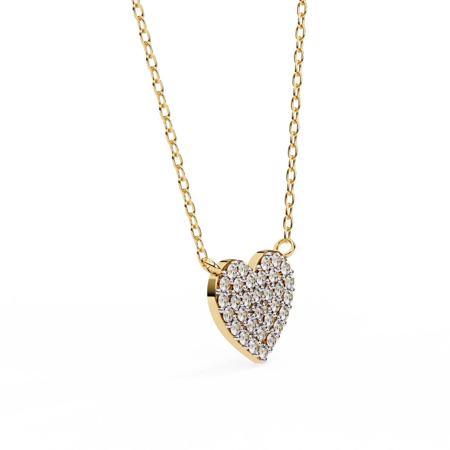 Cluster Art In Heart Shape Pendant