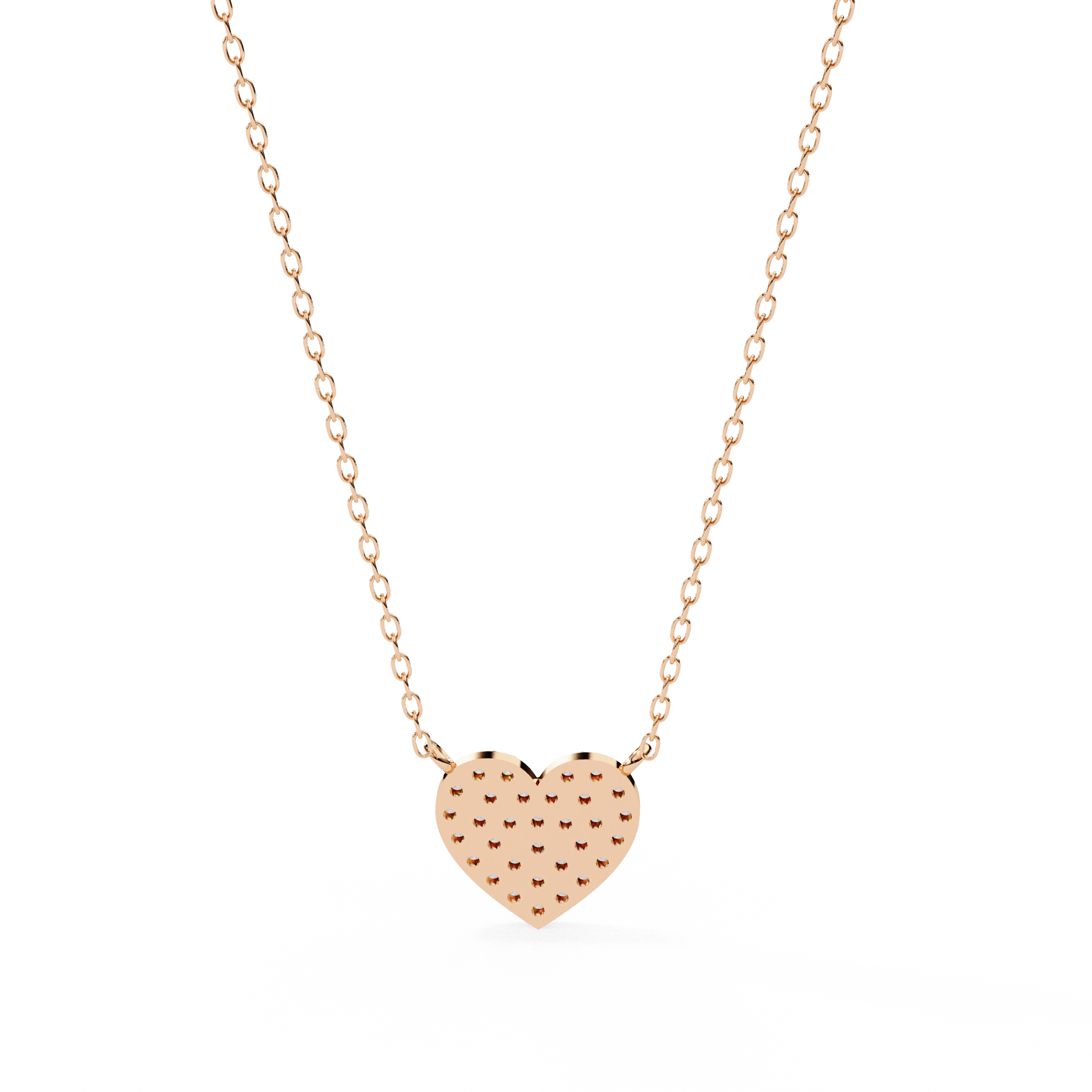 Cluster Art In Heart Shape Pendant