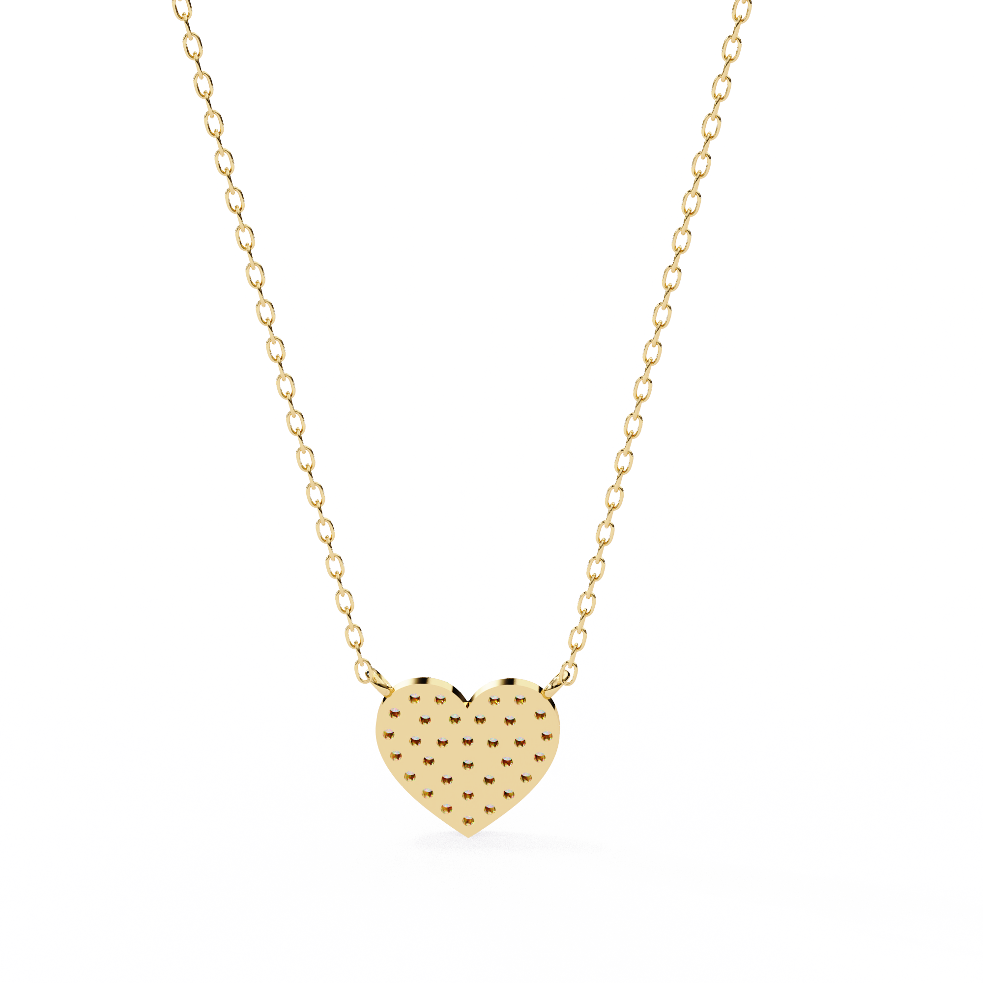 Cluster Art In Heart Shape Pendant