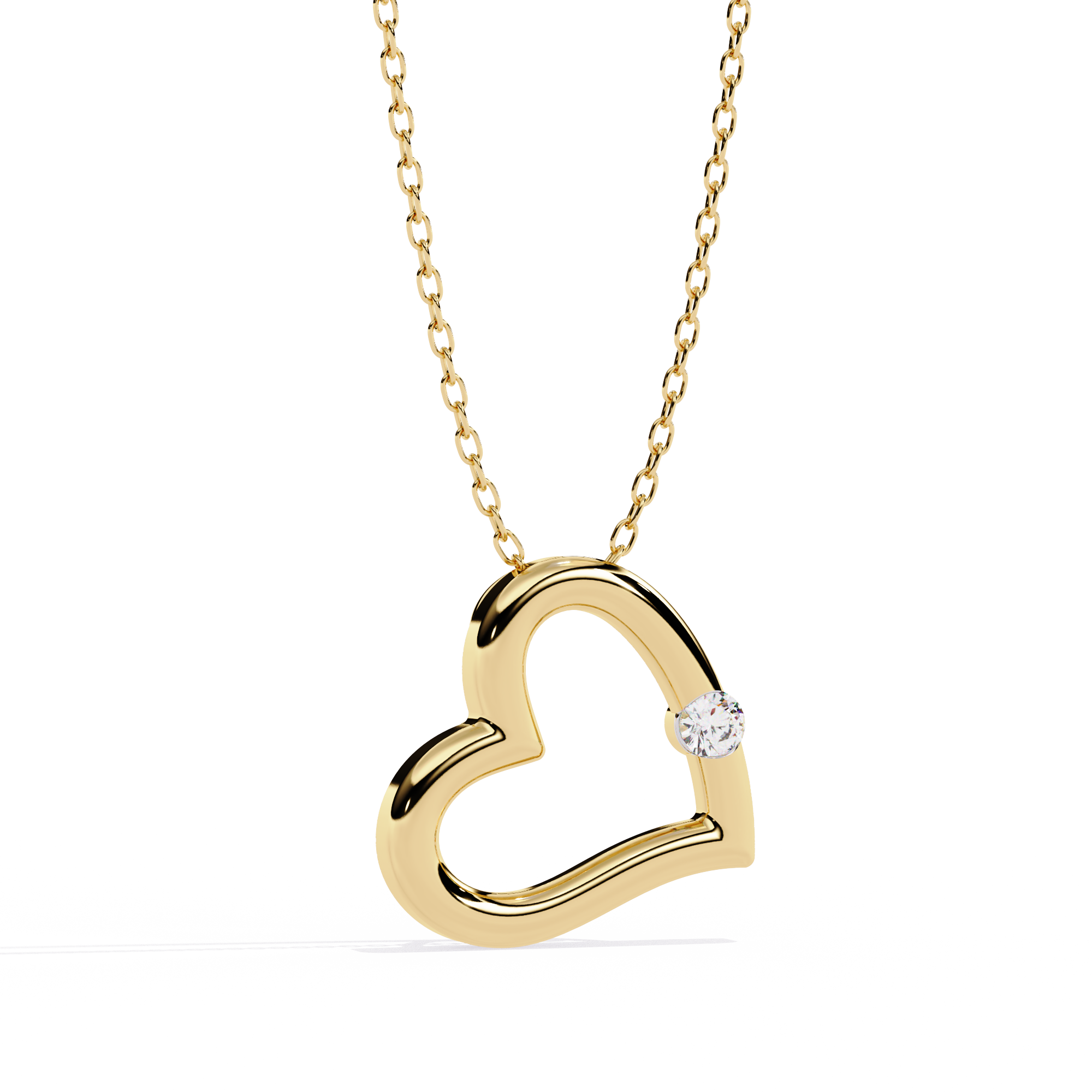 Bling Queen Women's Heart Necklace