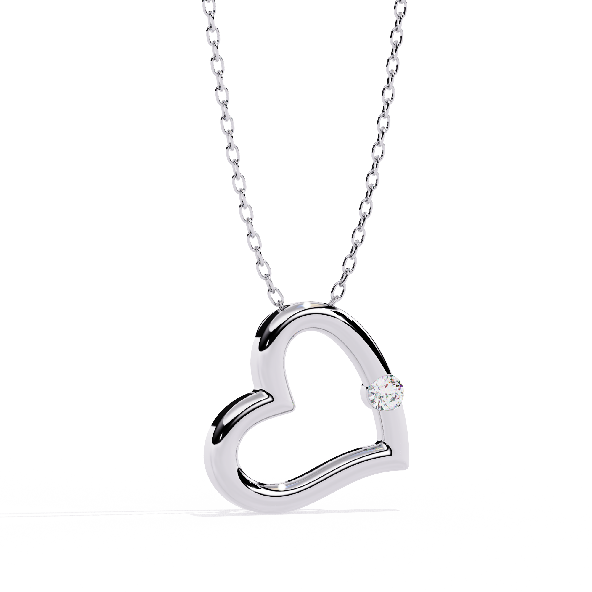 Bling Queen Women's Heart Necklace