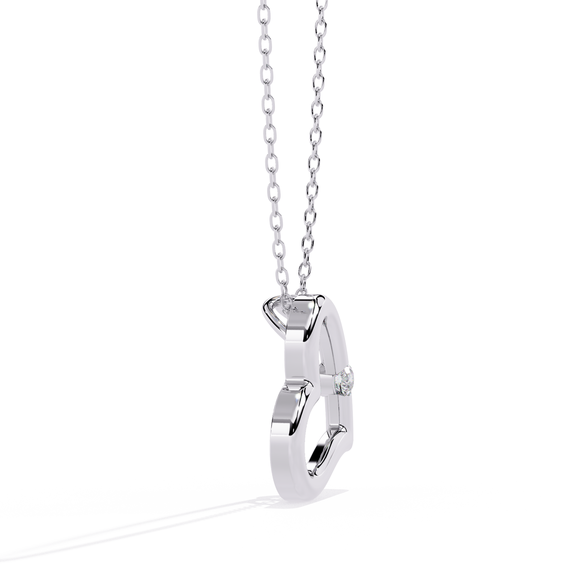 Bling Queen Women's Heart Necklace