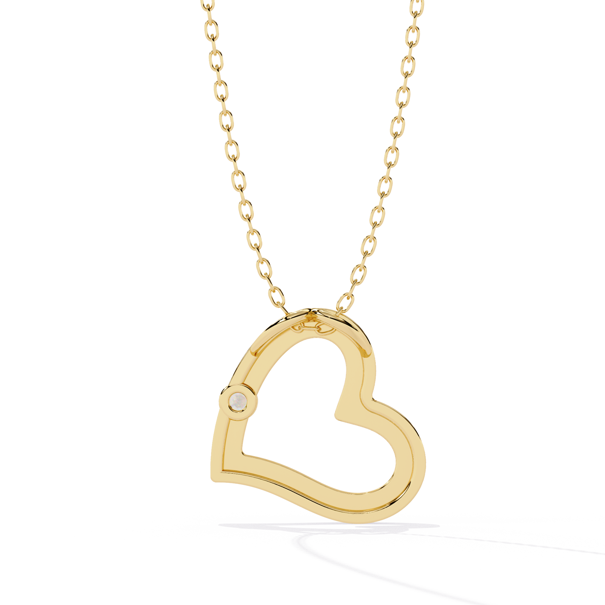 Bling Queen Women's Heart Necklace