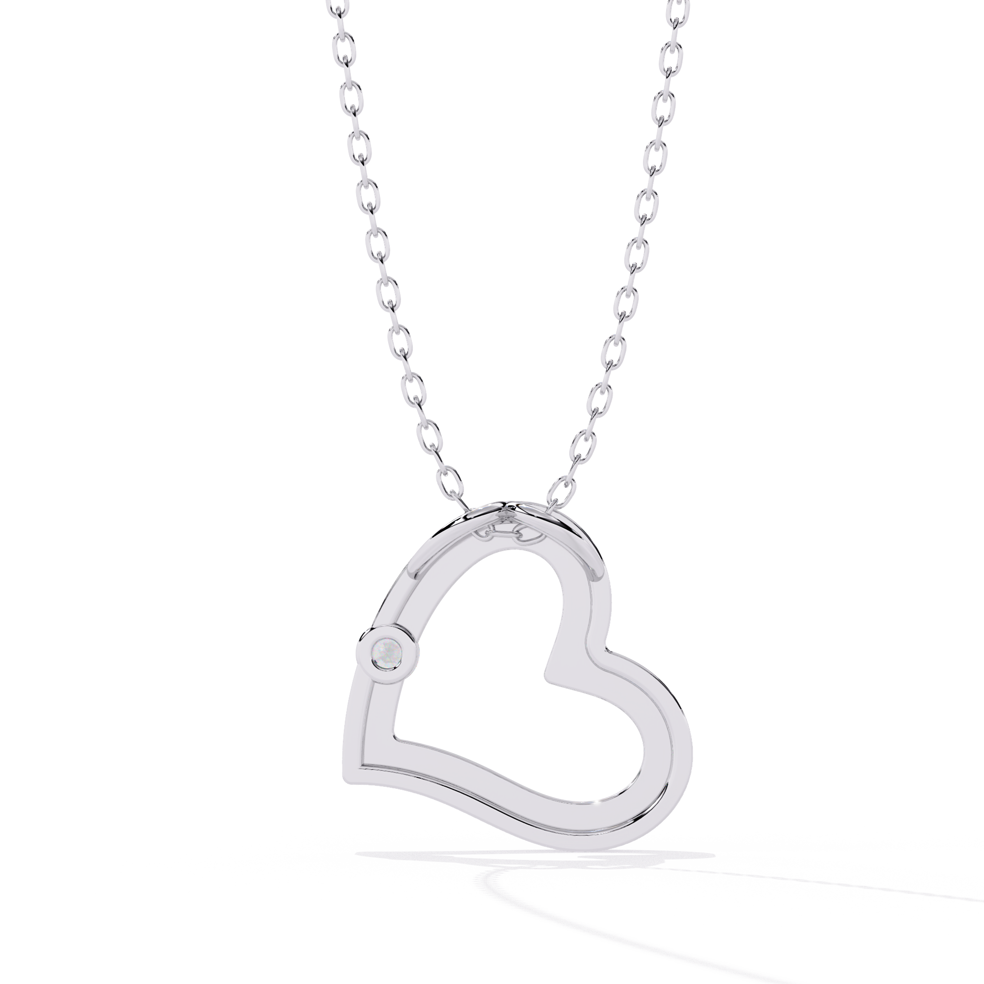 Bling Queen Women's Heart Necklace