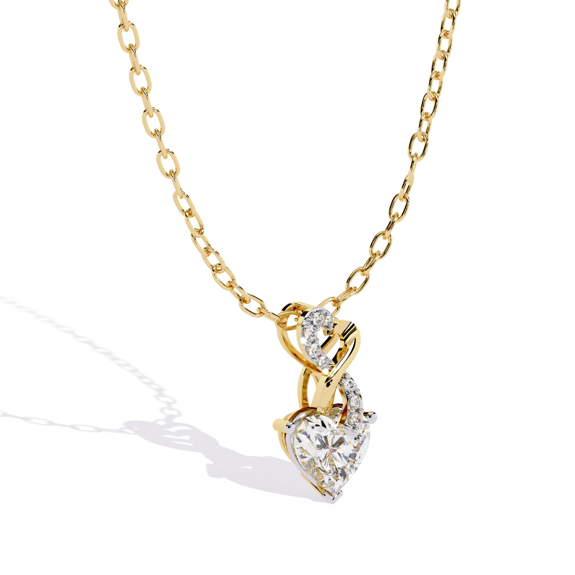 Sparkling Lab Grown Diamond Pendant