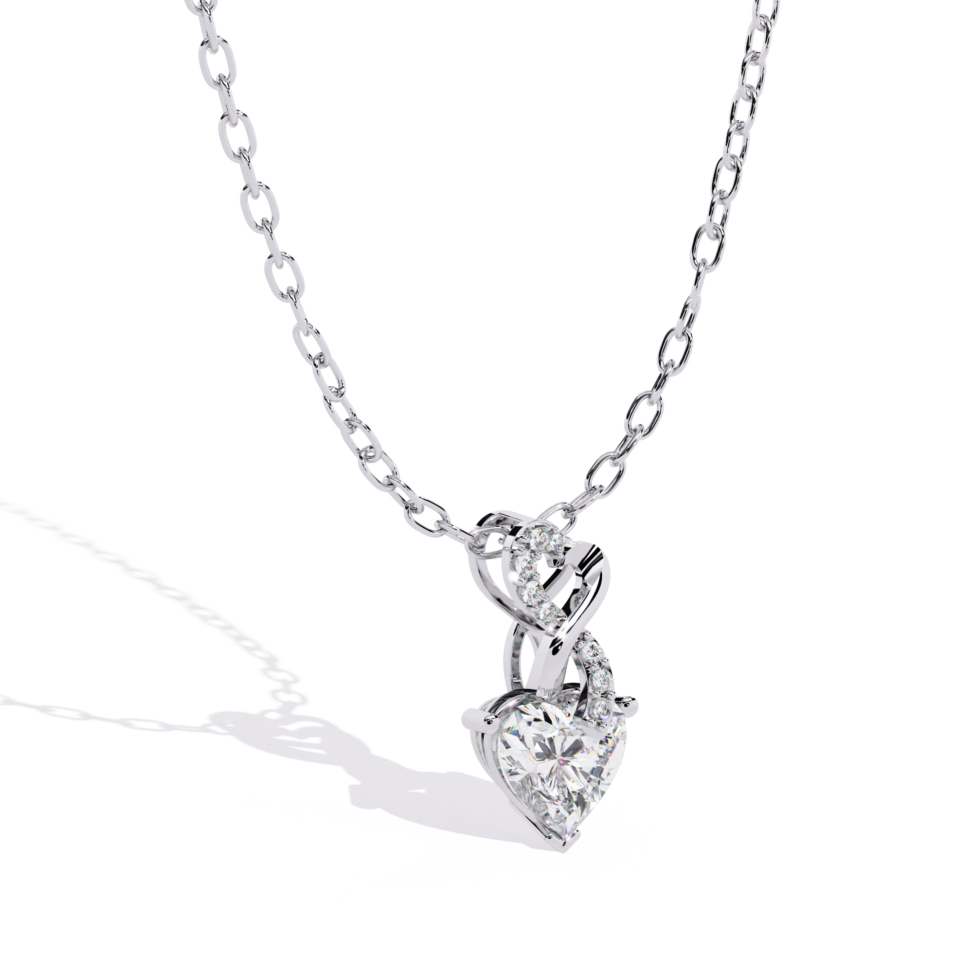 Sparkling Lab Grown Diamond Pendant
