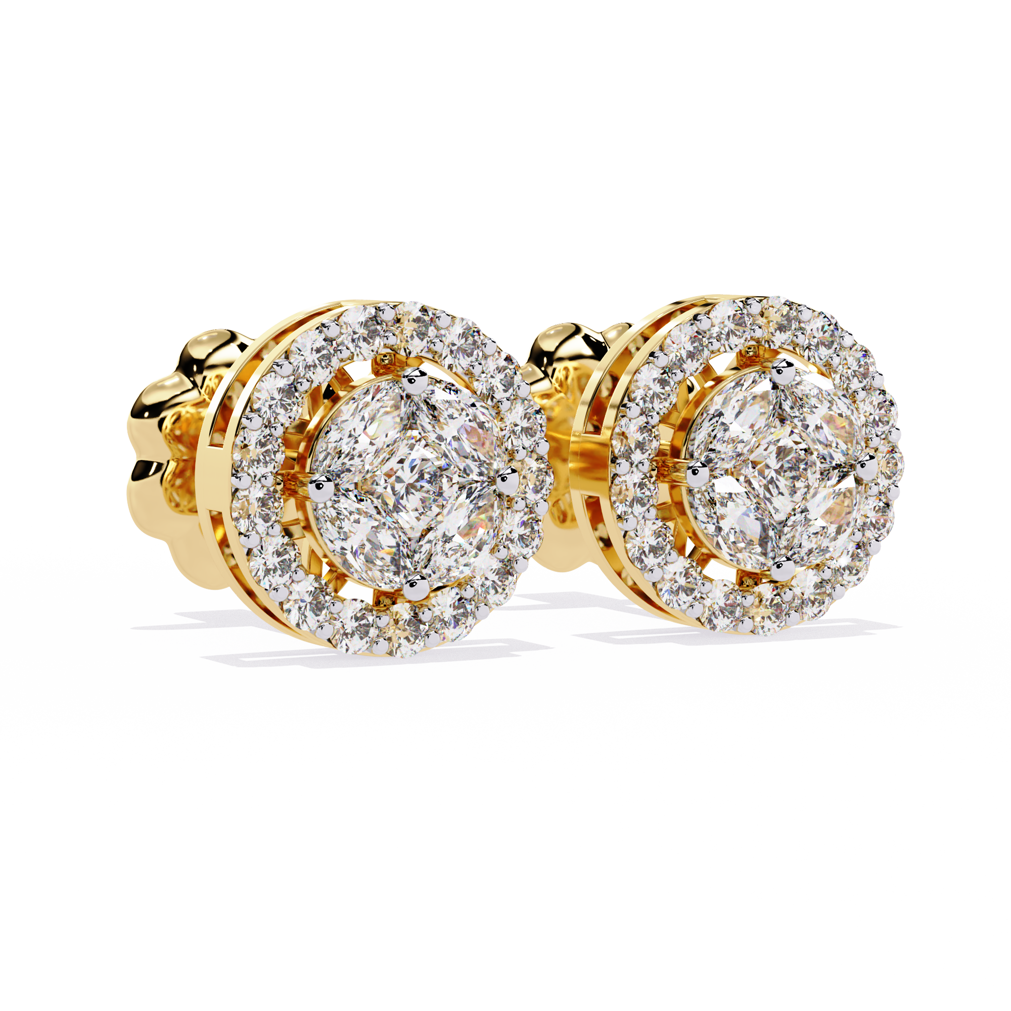 Lab Grown Diamonds Round delicate diamond earring