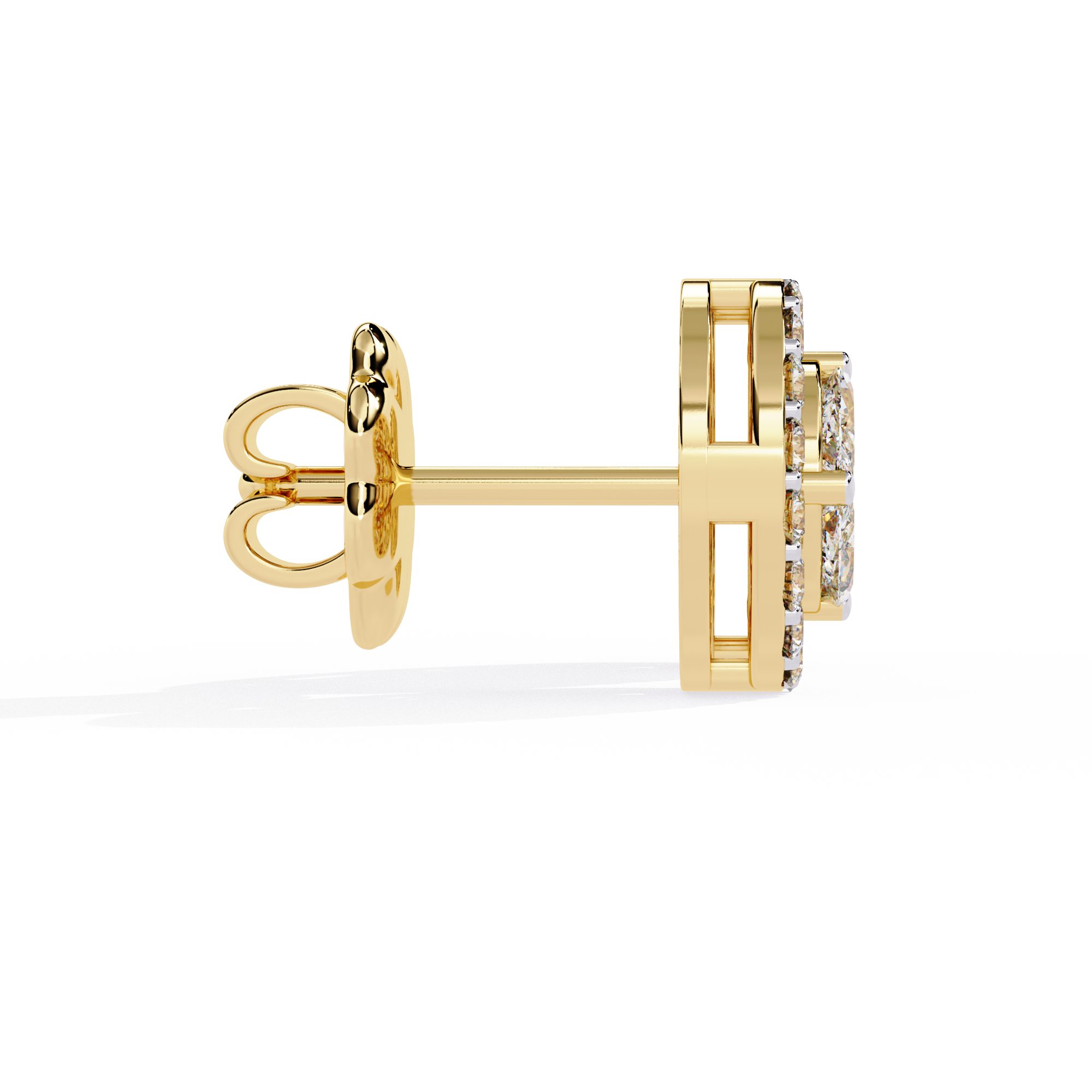 Lab Grown Diamonds Round delicate diamond earring