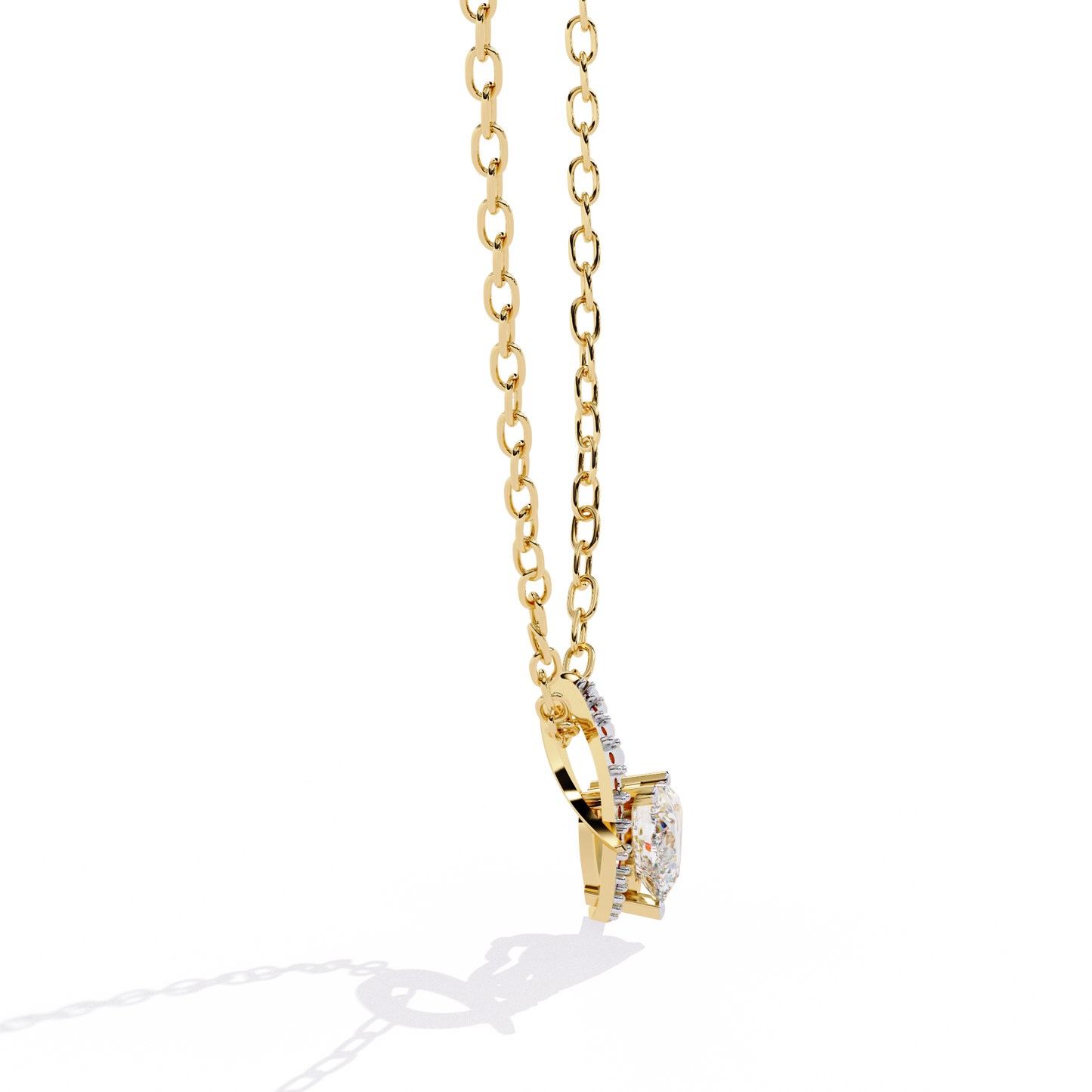 Lab Grown Diamond Heart Solitaire Pendant