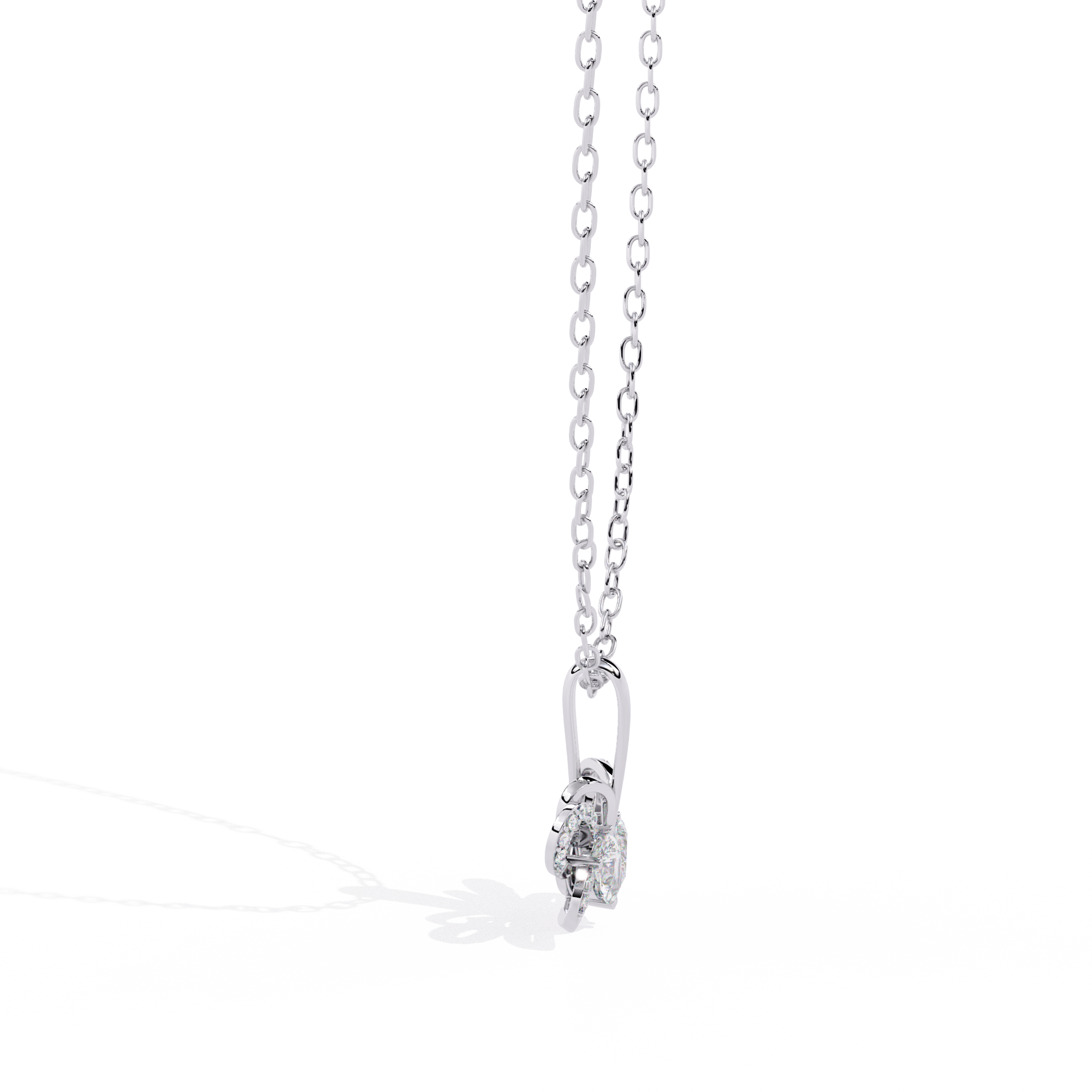 Women Lab Grown Diamond Heart Pendant