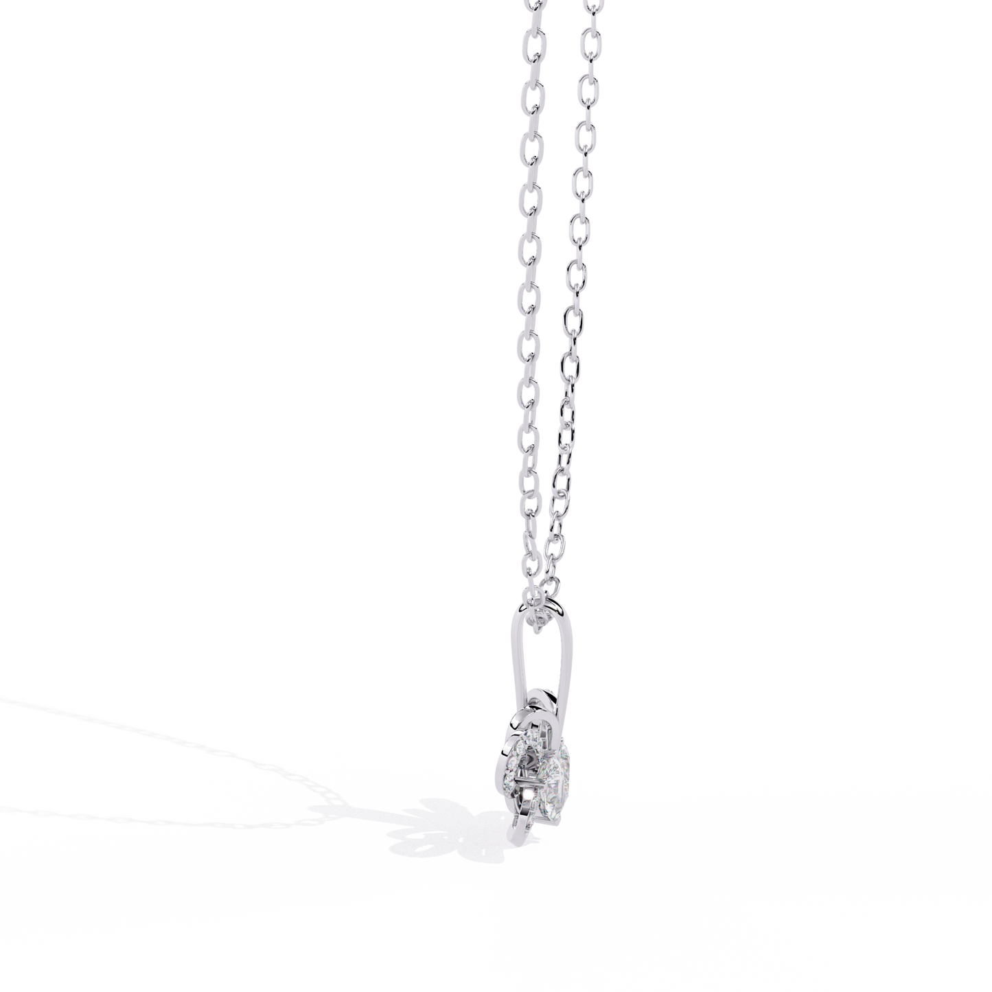 Women Lab Grown Diamond Heart Pendant