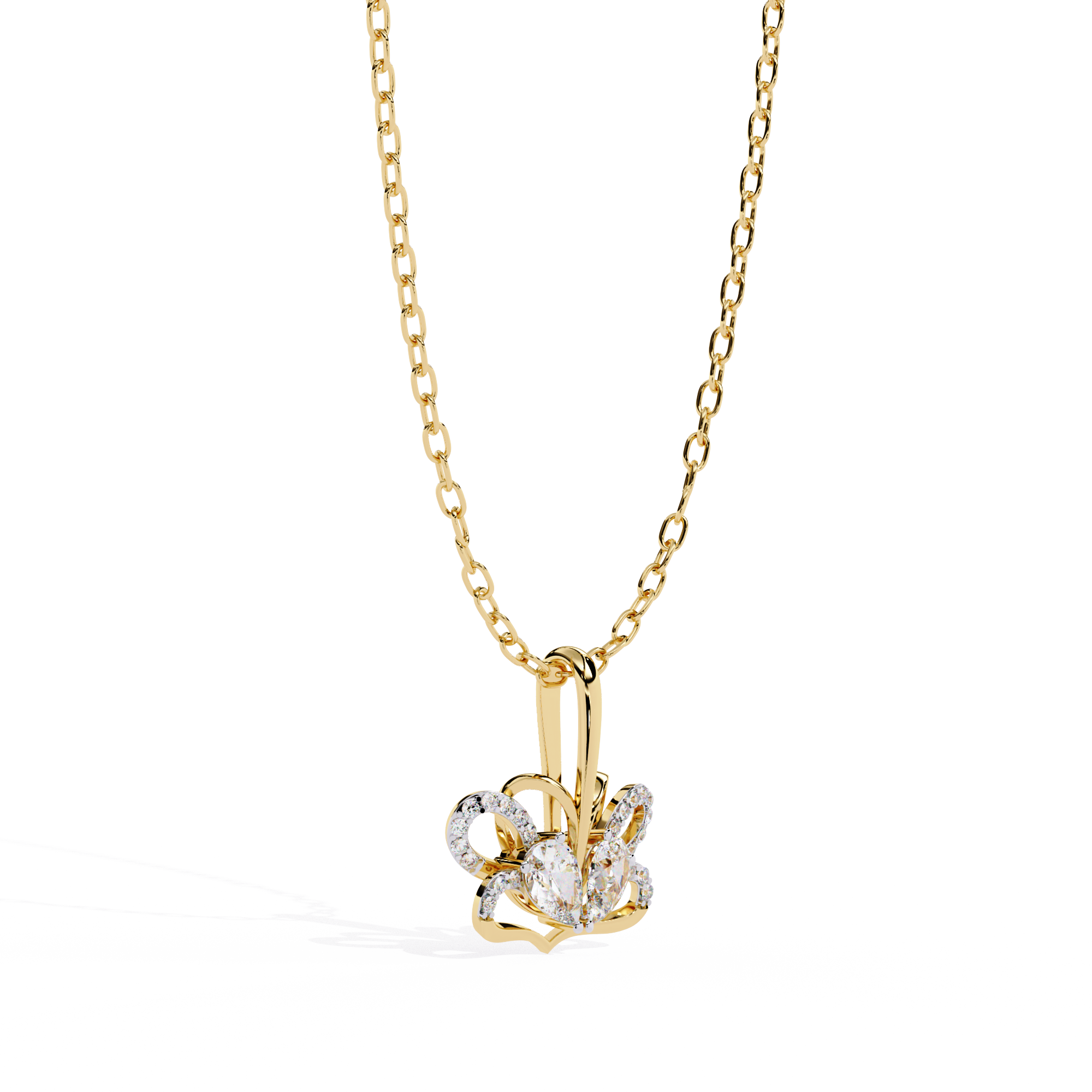 Women Lab Grown Diamond Heart Pendant