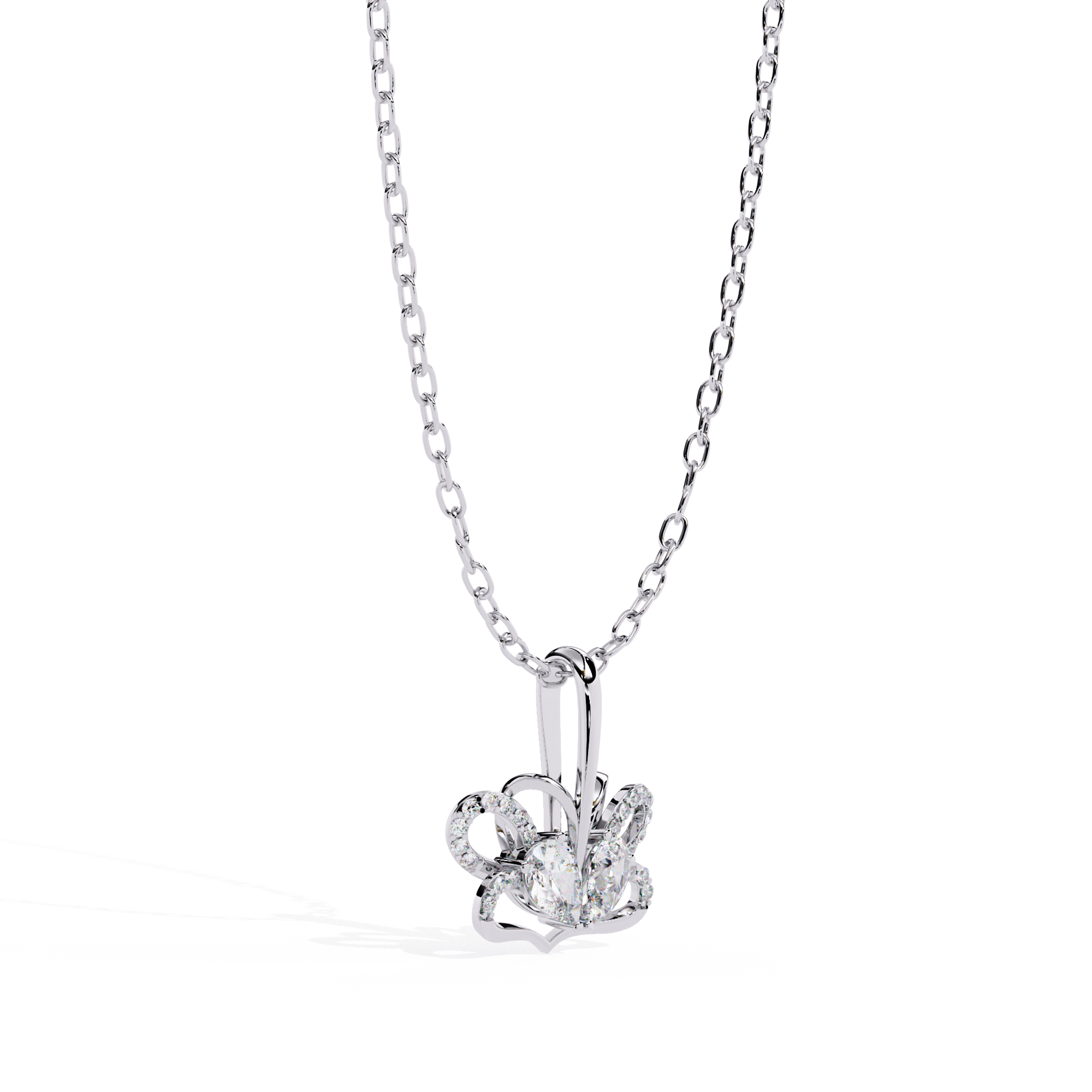 Women Lab Grown Diamond Heart Pendant