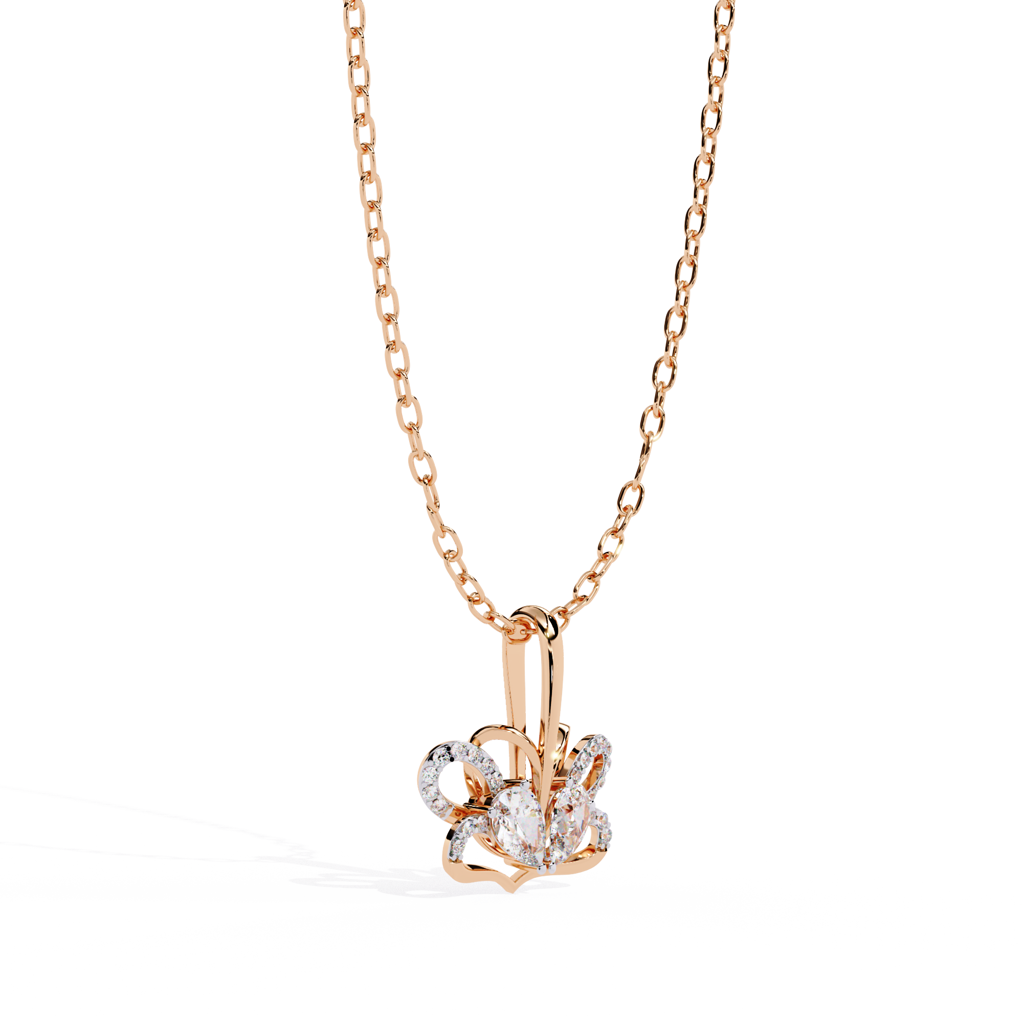 Women Lab Grown Diamond Heart Pendant