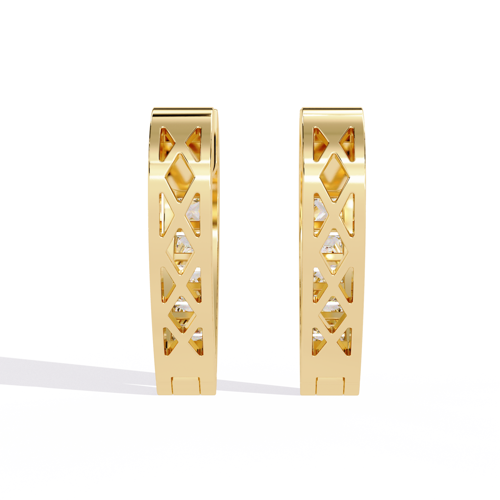 Celestial Frame Diamond Earrings