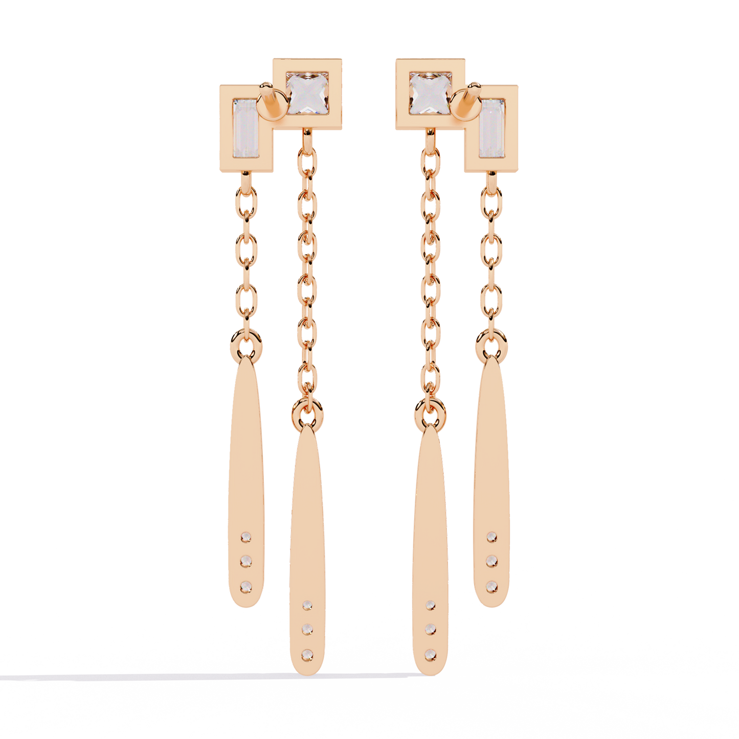 Multi-Shape Lab Grown Diamond Earrings