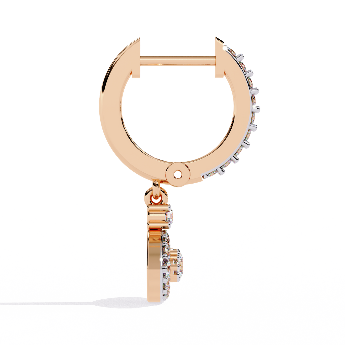 Jacquie Aiche Diamond Ceramic Evil Eye Hoop