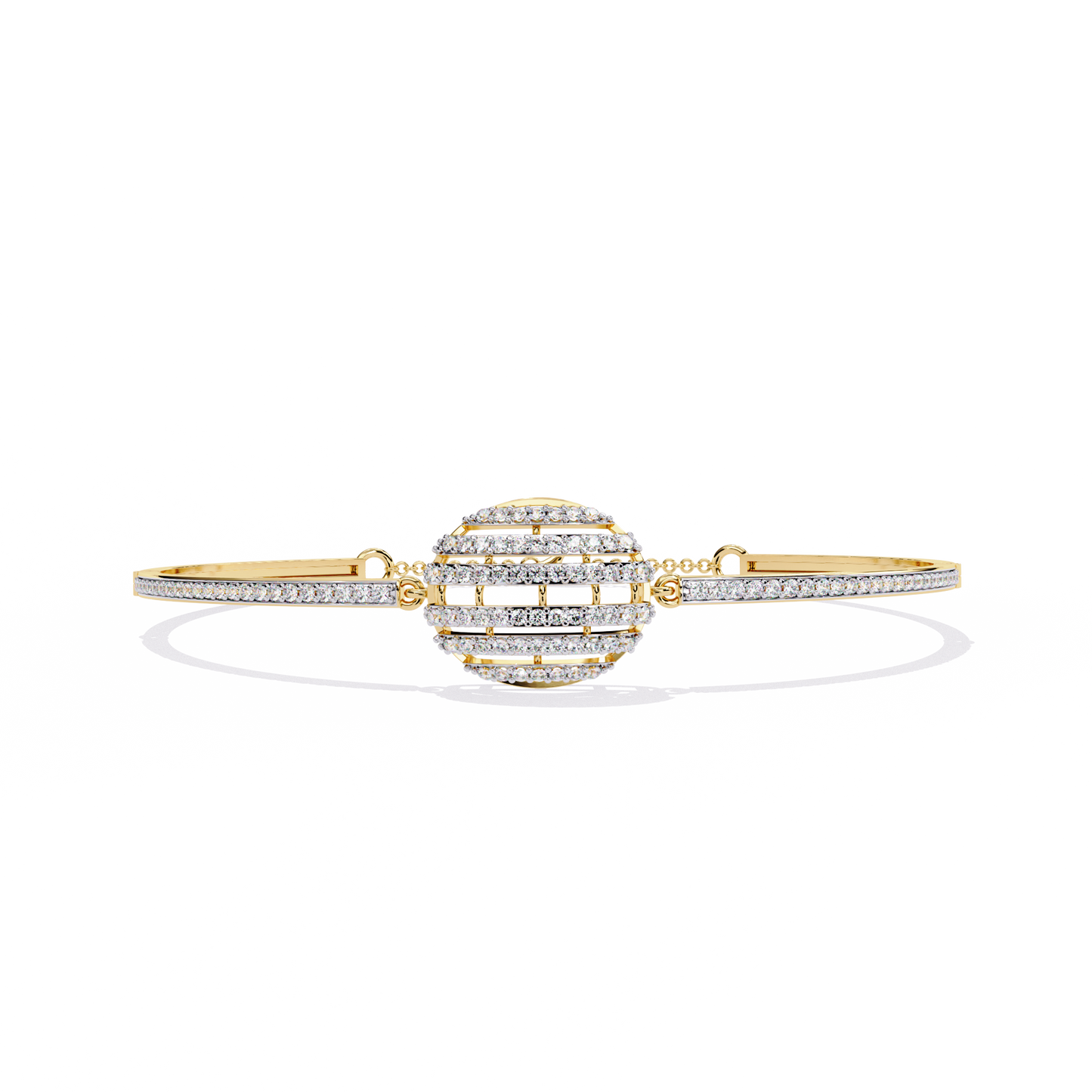 Striking Diamond Bracelet with Layered