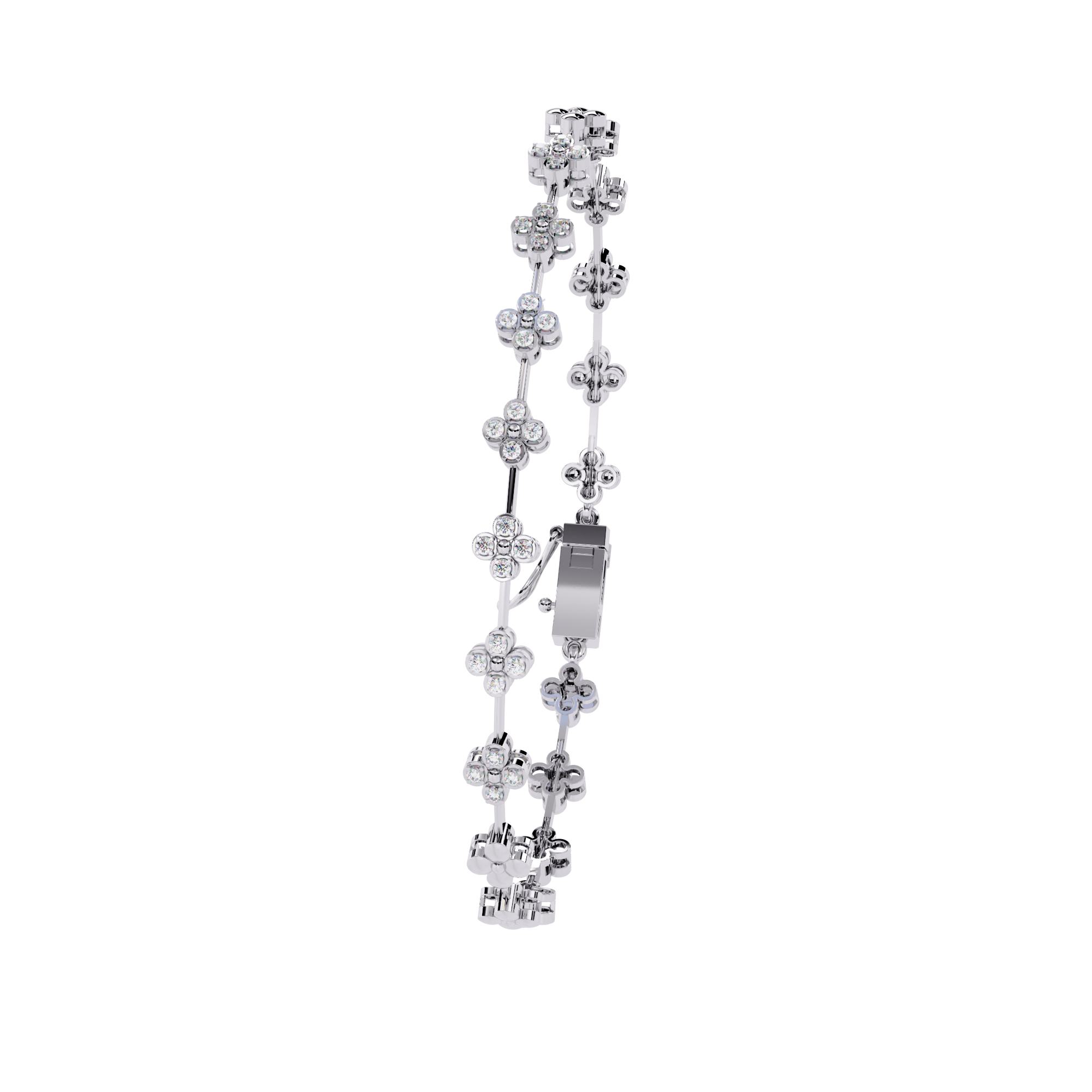 Stellar Circle Round Diamond Bracelet