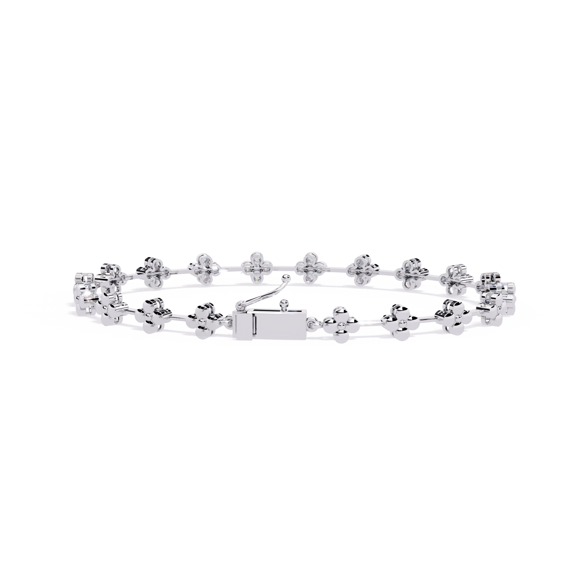Stellar Circle Round Diamond Bracelet