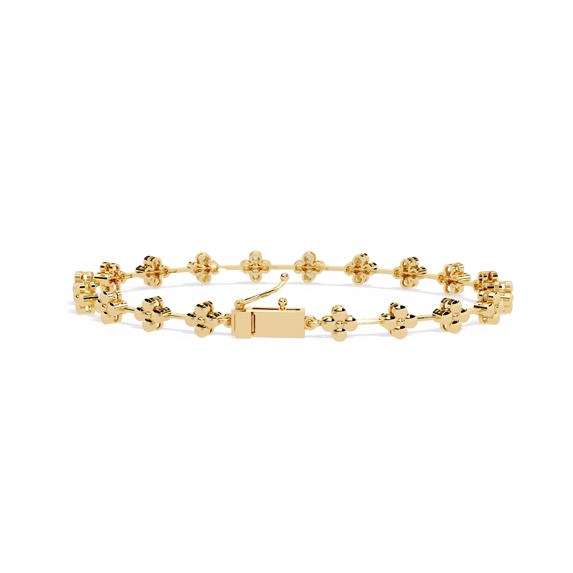 Stellar Circle Round Diamond Bracelet