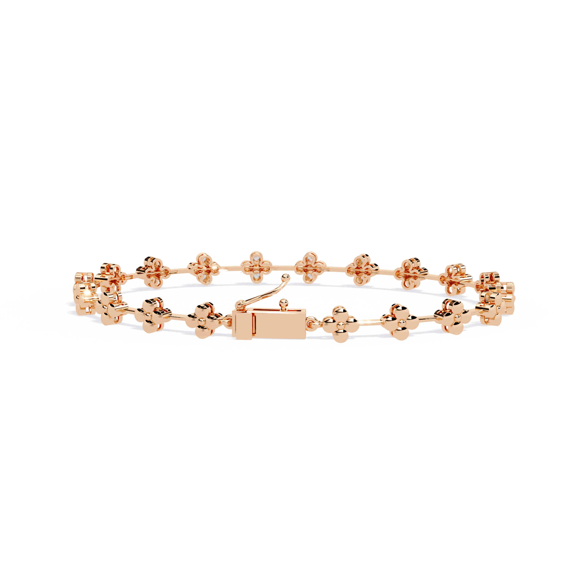 Stellar Circle Round Diamond Bracelet