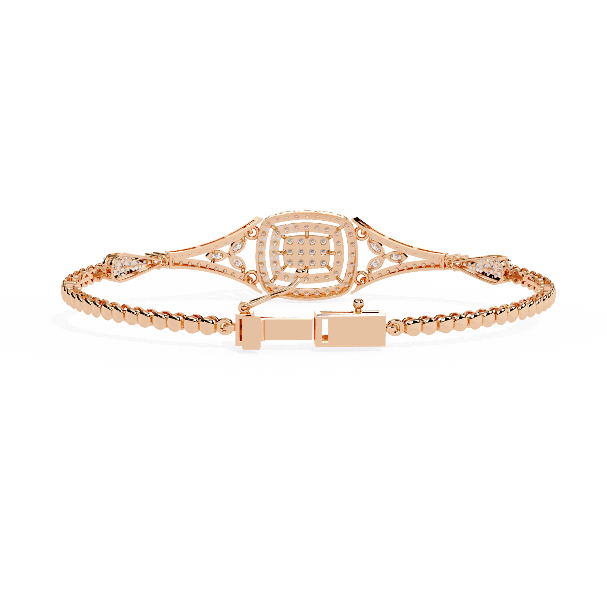 Buy Classic Cluster Lab Grown Diamond Bangle Timeless Style