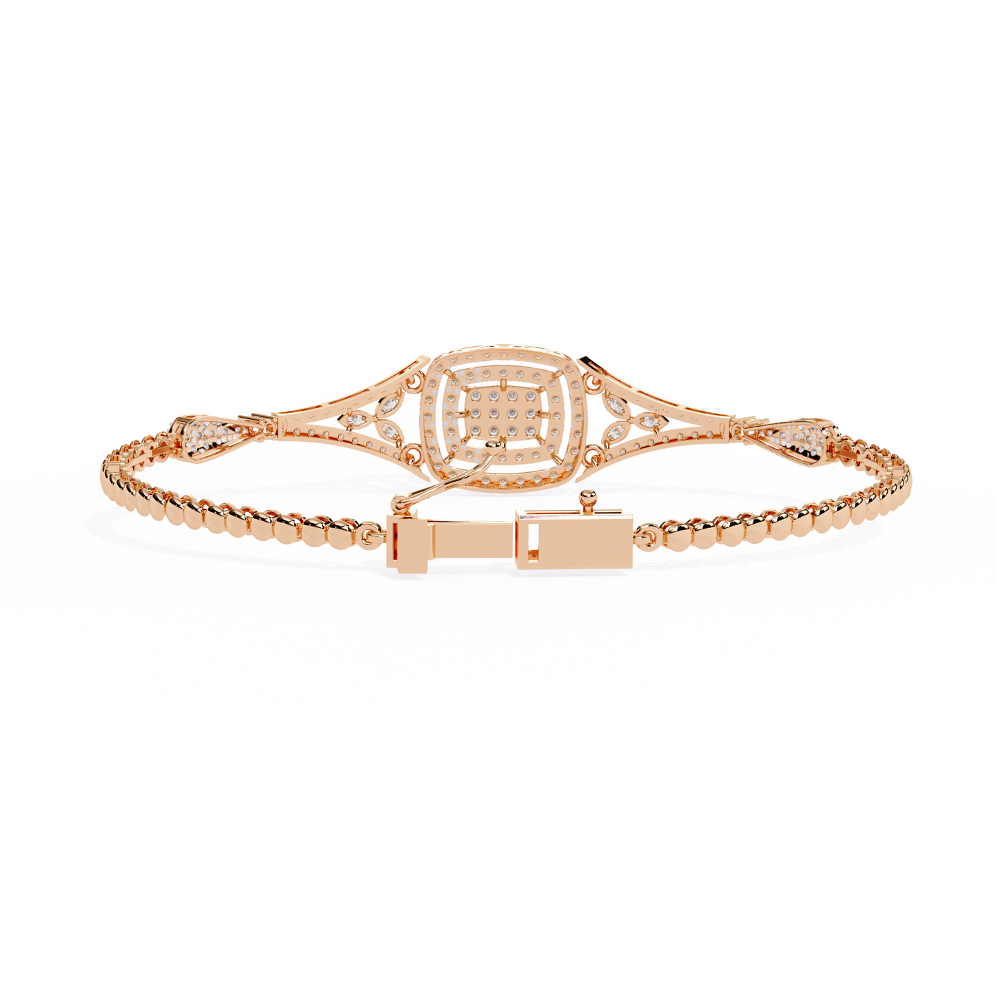Buy Classic Cluster Lab Grown Diamond Bangle Timeless Style