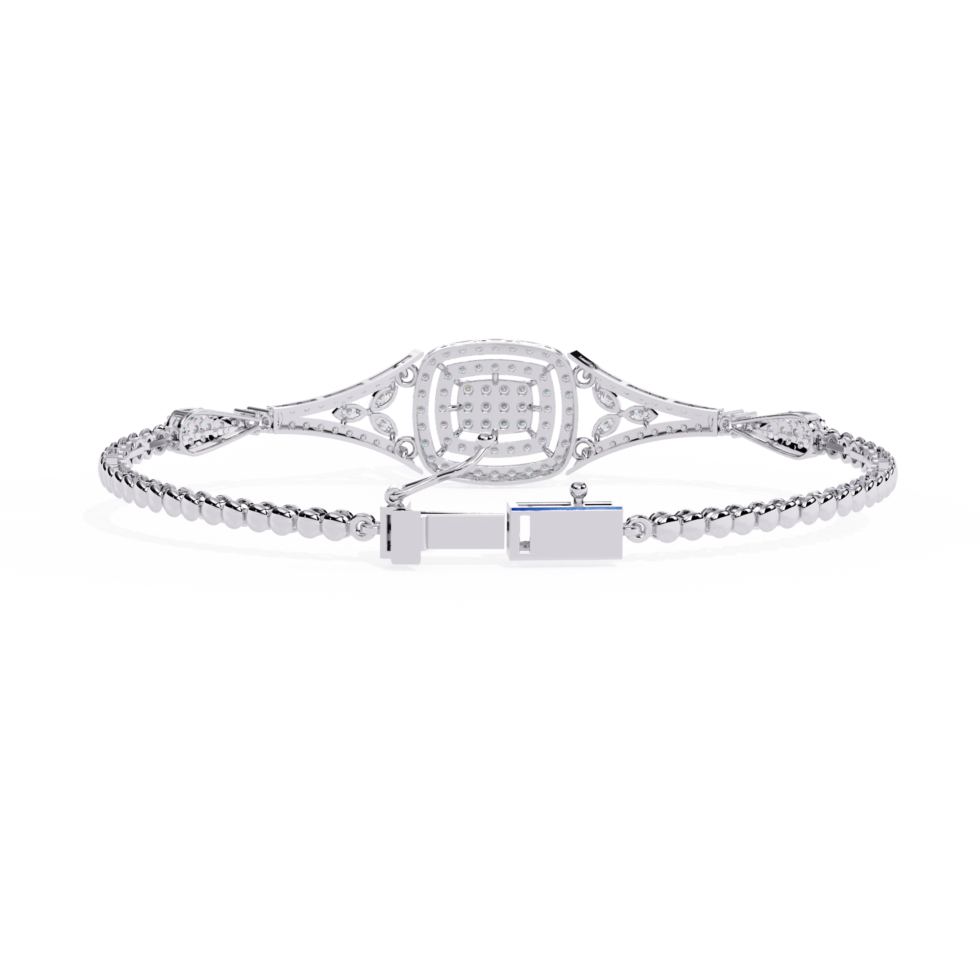 Buy Classic Cluster Lab Grown Diamond Bangle Timeless Style