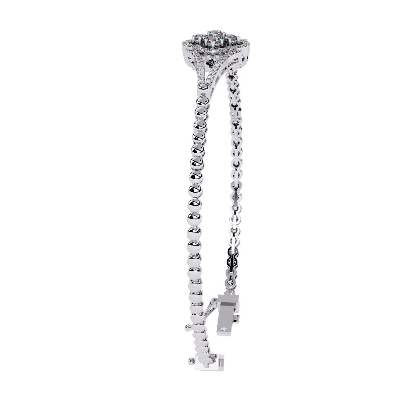 Buy Lab Grown Diamond Kada Bracelet Online India