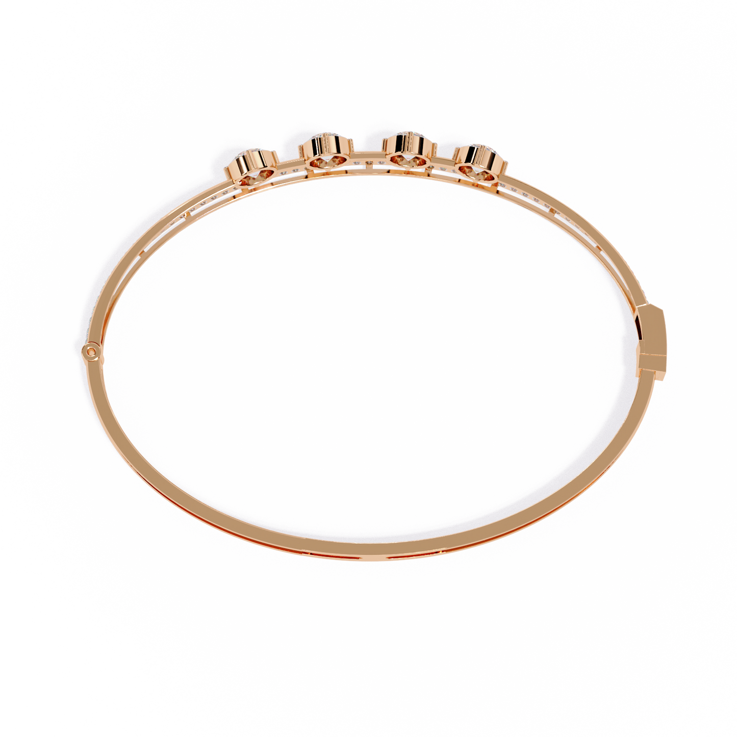 Layered in Light Diamond Kada Bracelet