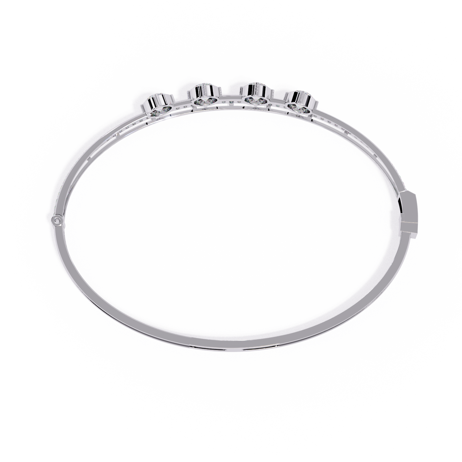 Layered in Light Diamond Kada Bracelet