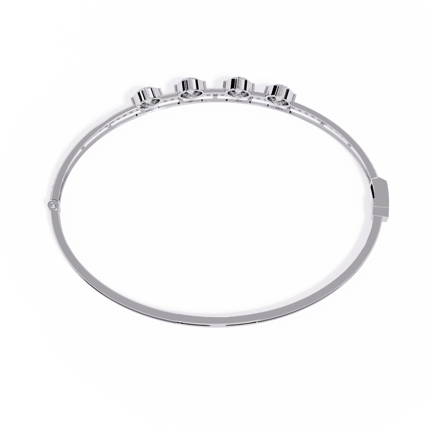 Layered in Light Diamond Kada Bracelet