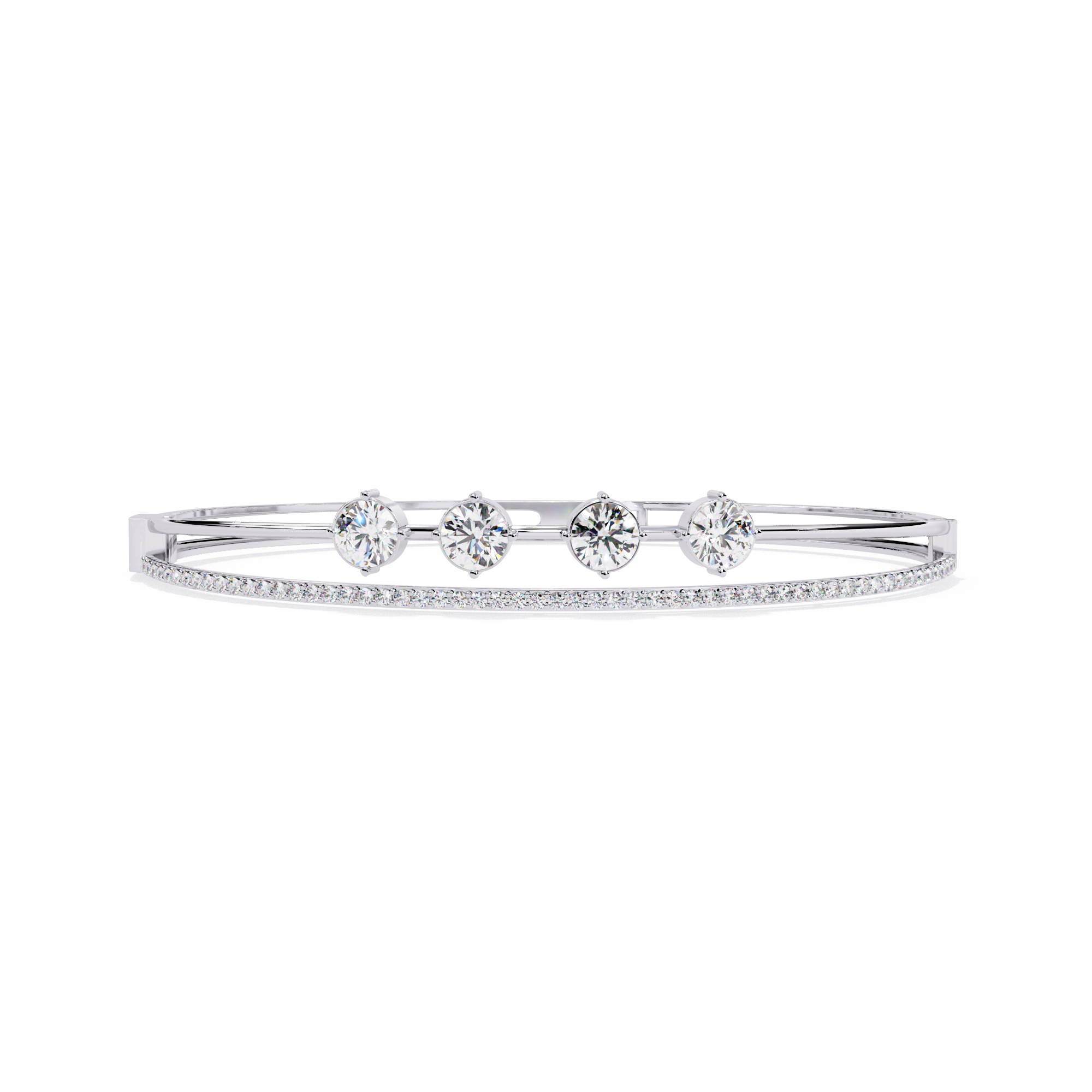 Layered in Light Diamond Kada Bracelet