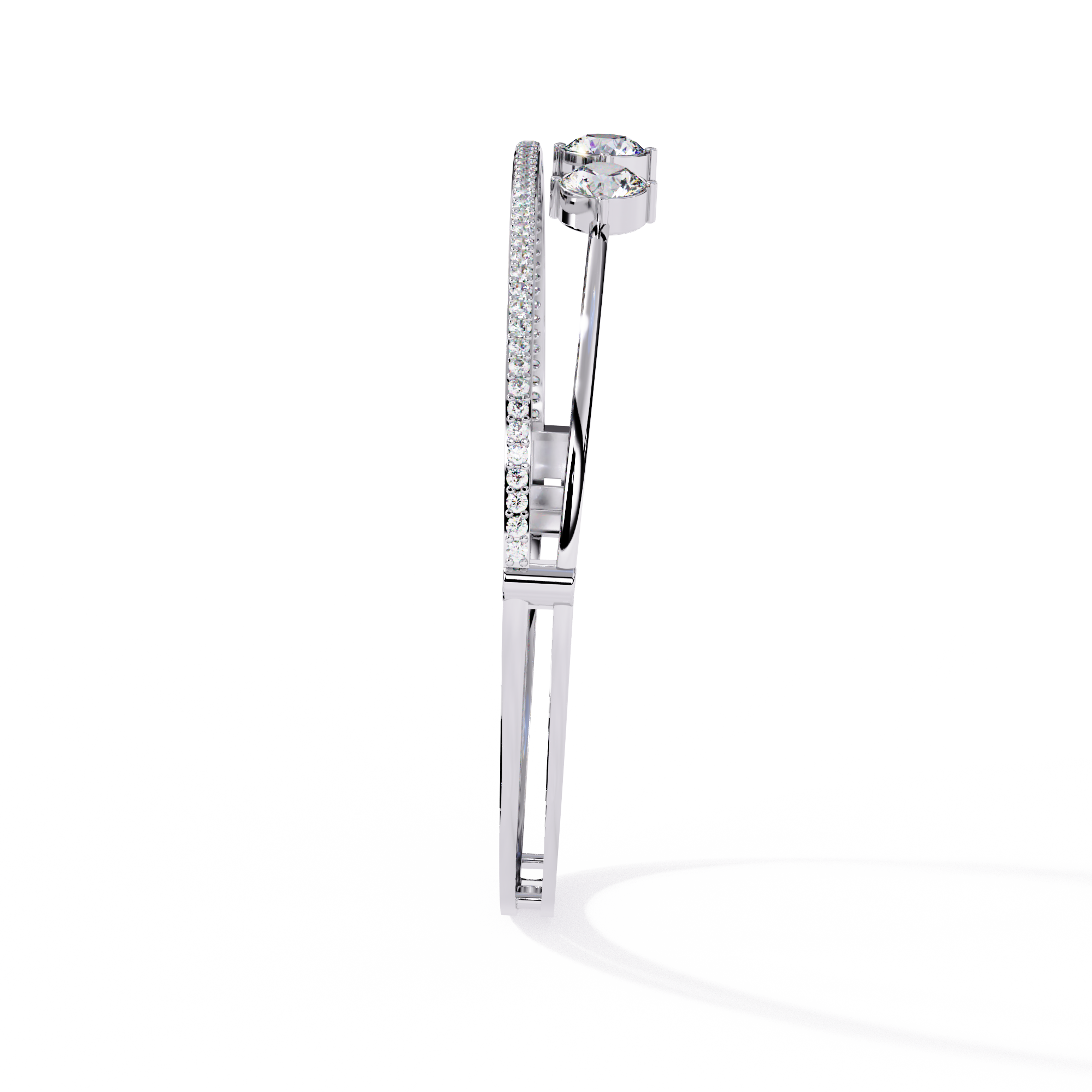 Layered in Light Diamond Kada Bracelet