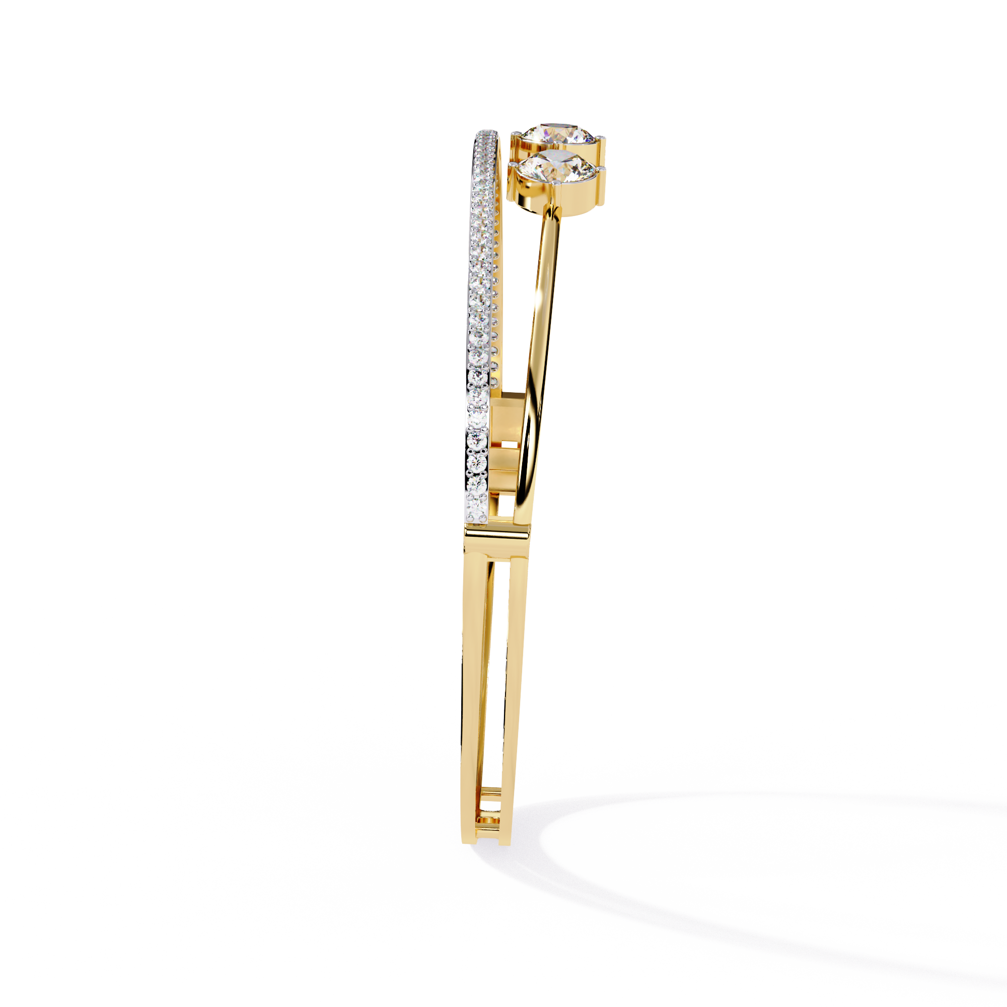 Layered in Light Diamond Kada Bracelet