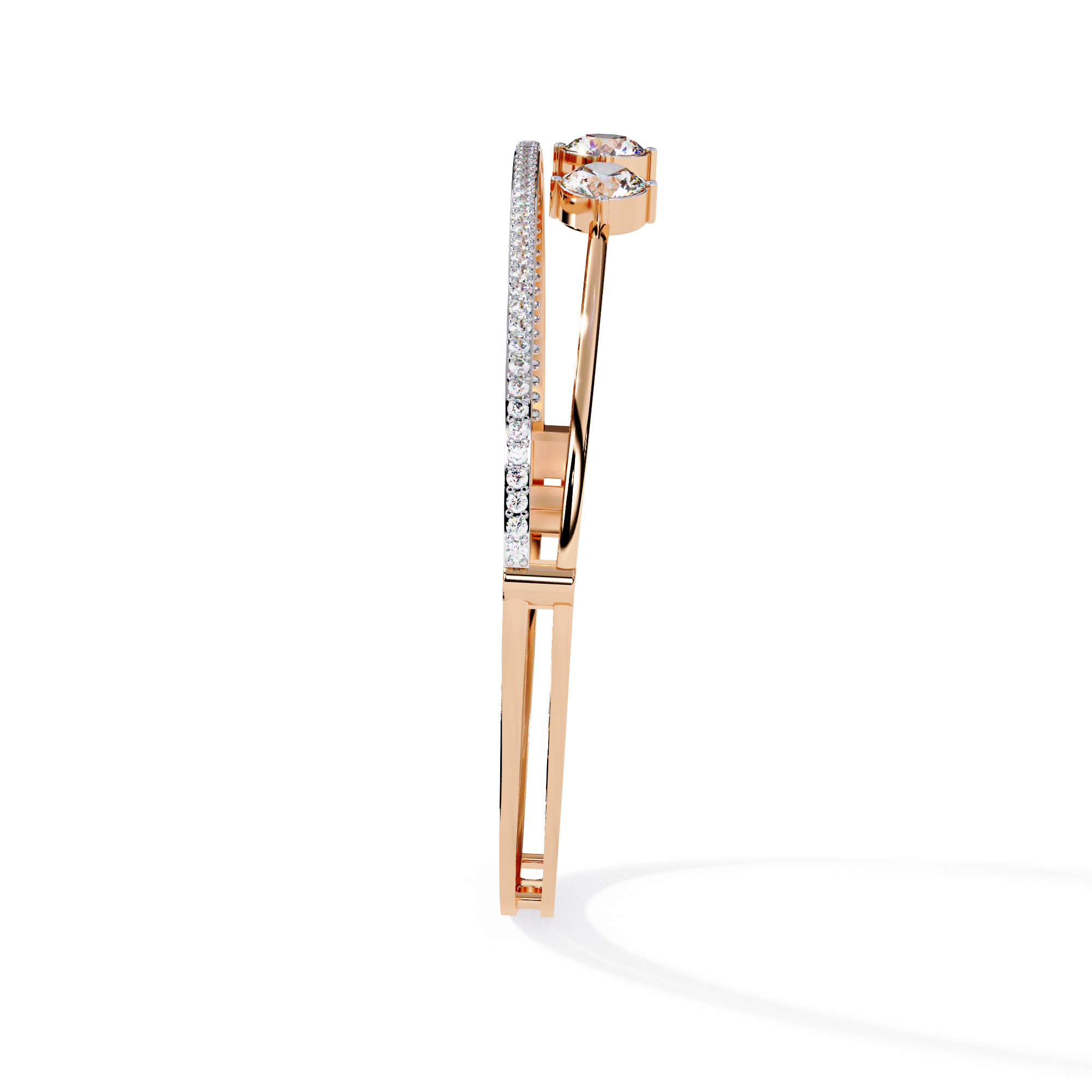 Layered in Light Diamond Kada Bracelet