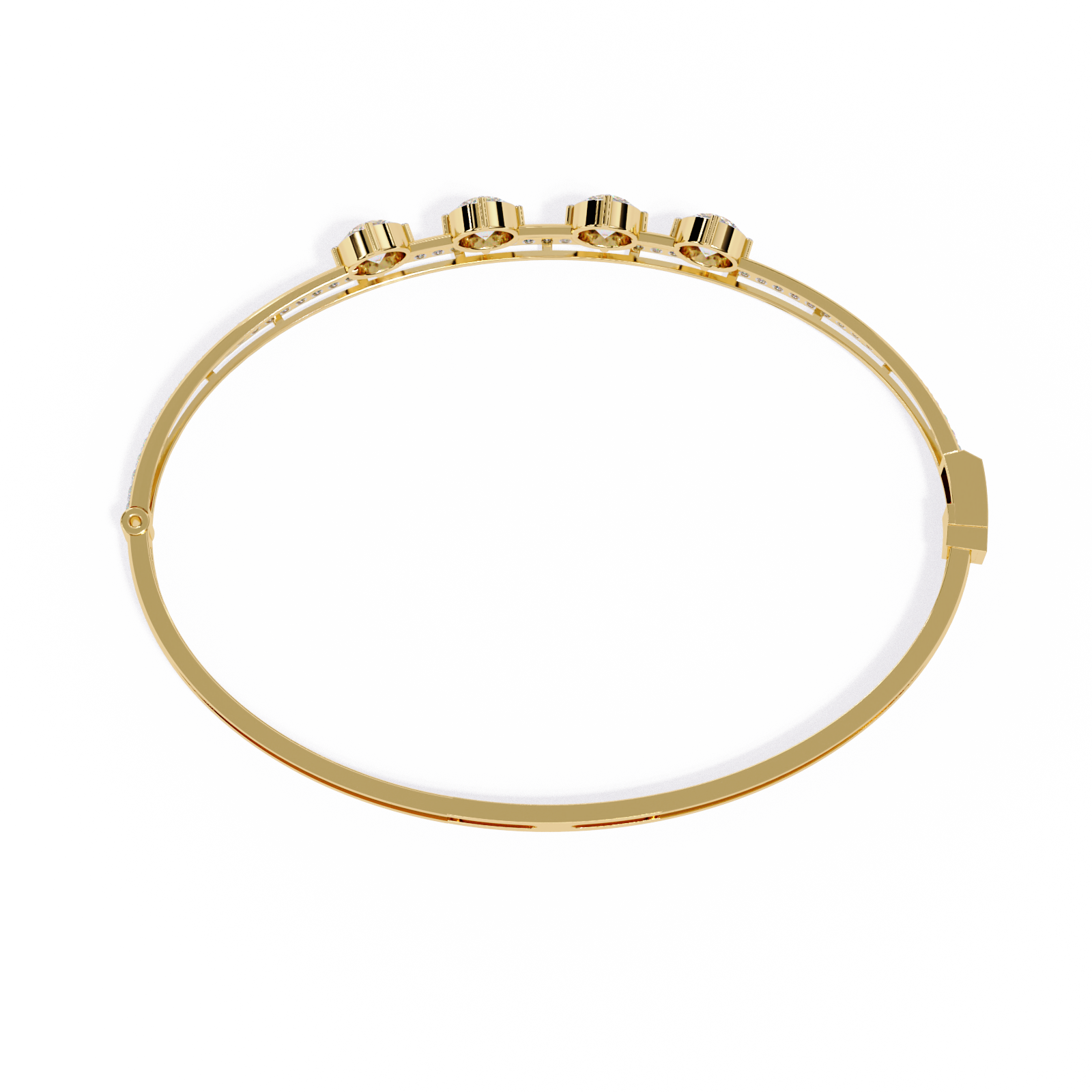 Layered in Light Diamond Kada Bracelet