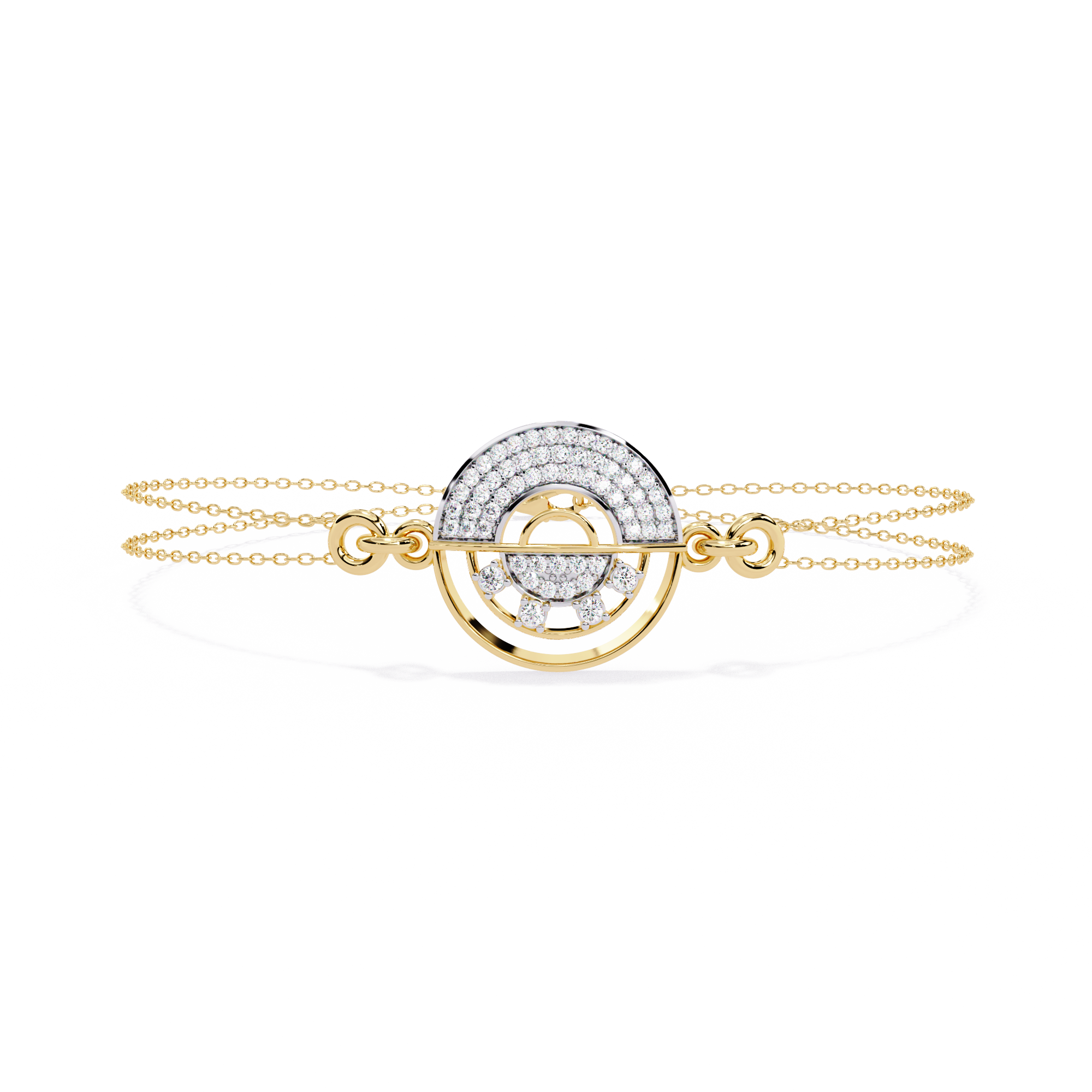 Daily wear round diamond bracelet