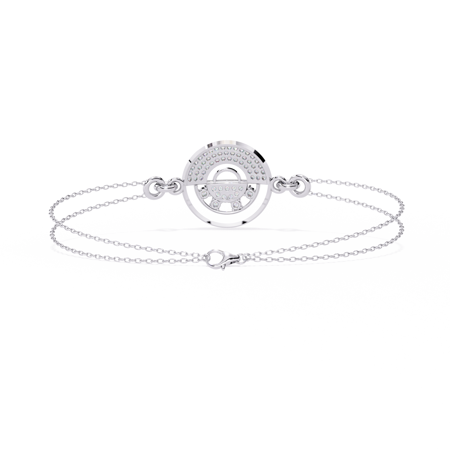 Daily wear round diamond bracelet