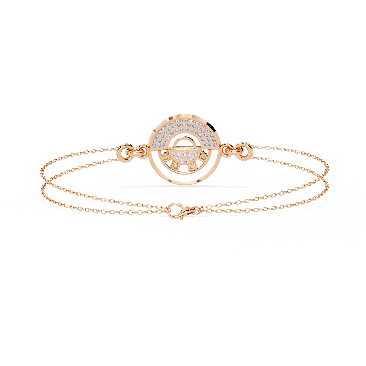 Daily wear round diamond bracelet