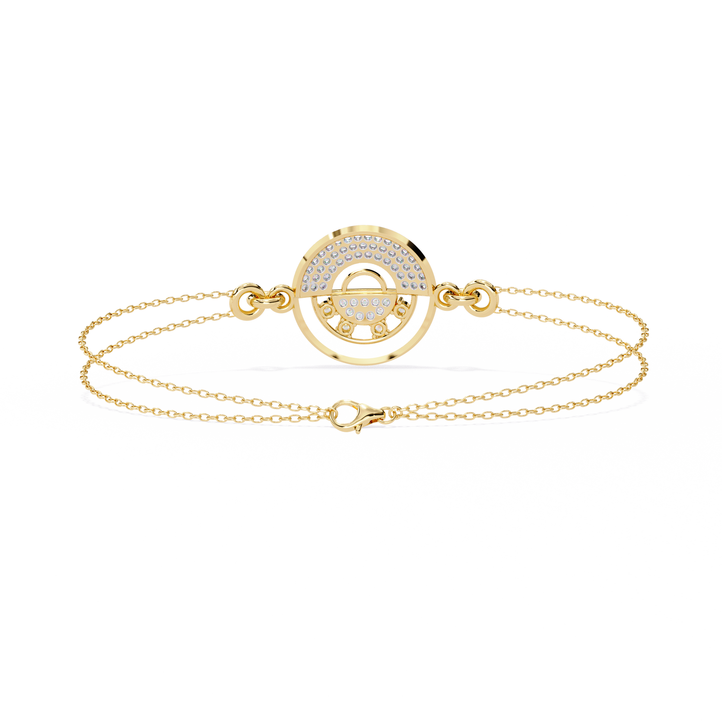 Daily wear round diamond bracelet