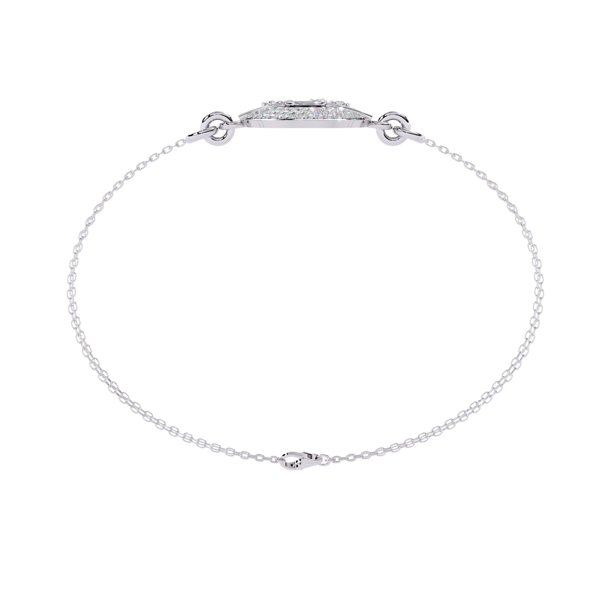 Daily wear round diamond bracelet