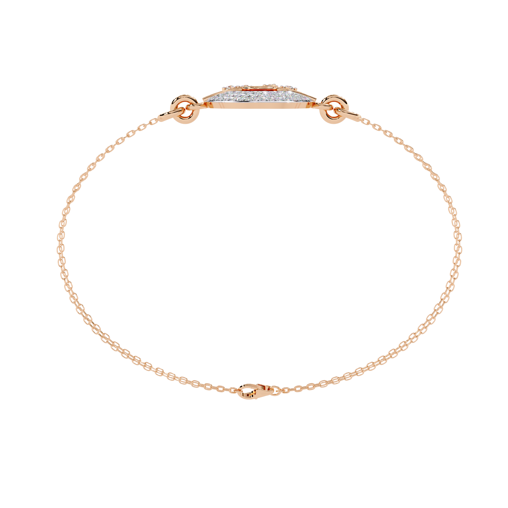 Daily wear round diamond bracelet