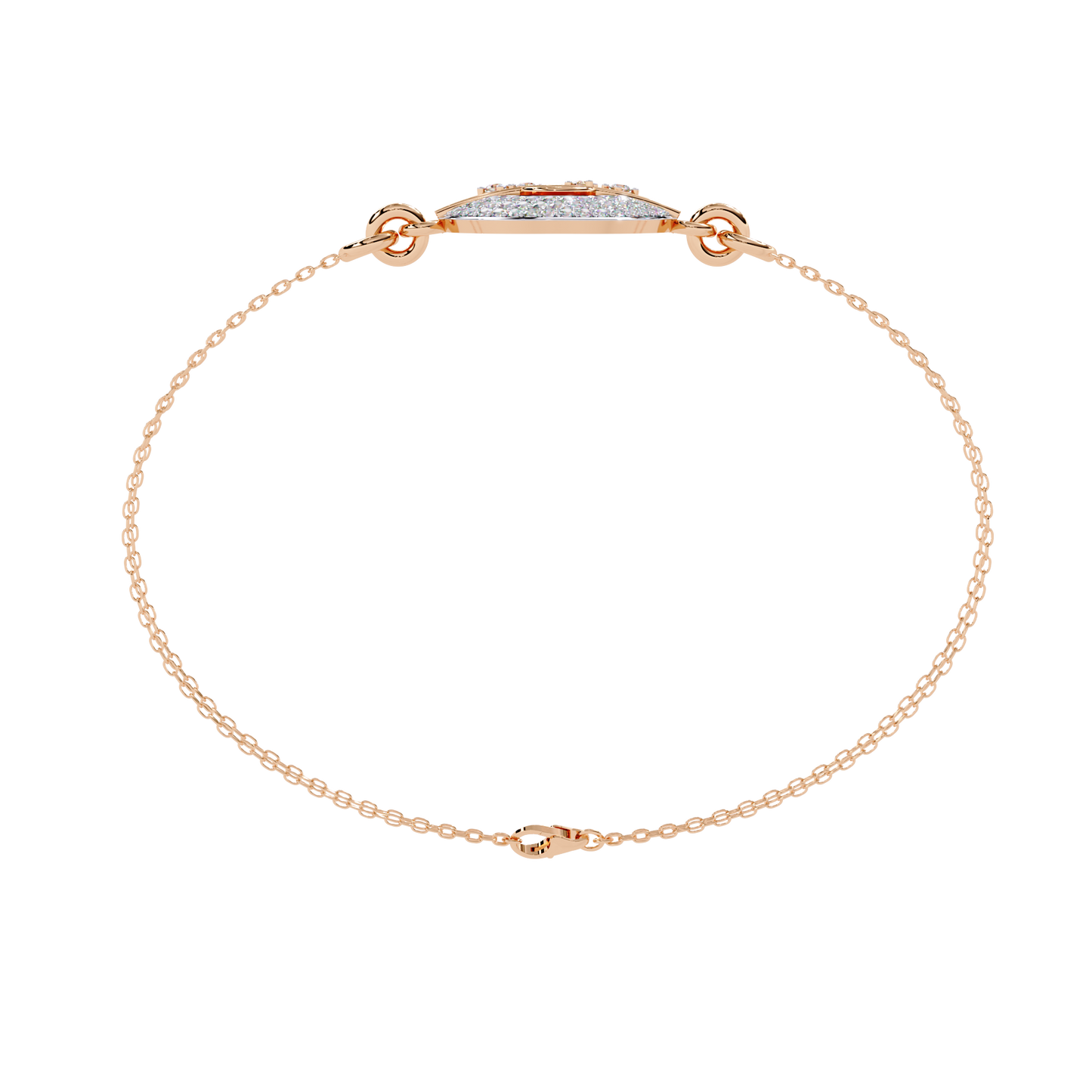 Daily wear round diamond bracelet