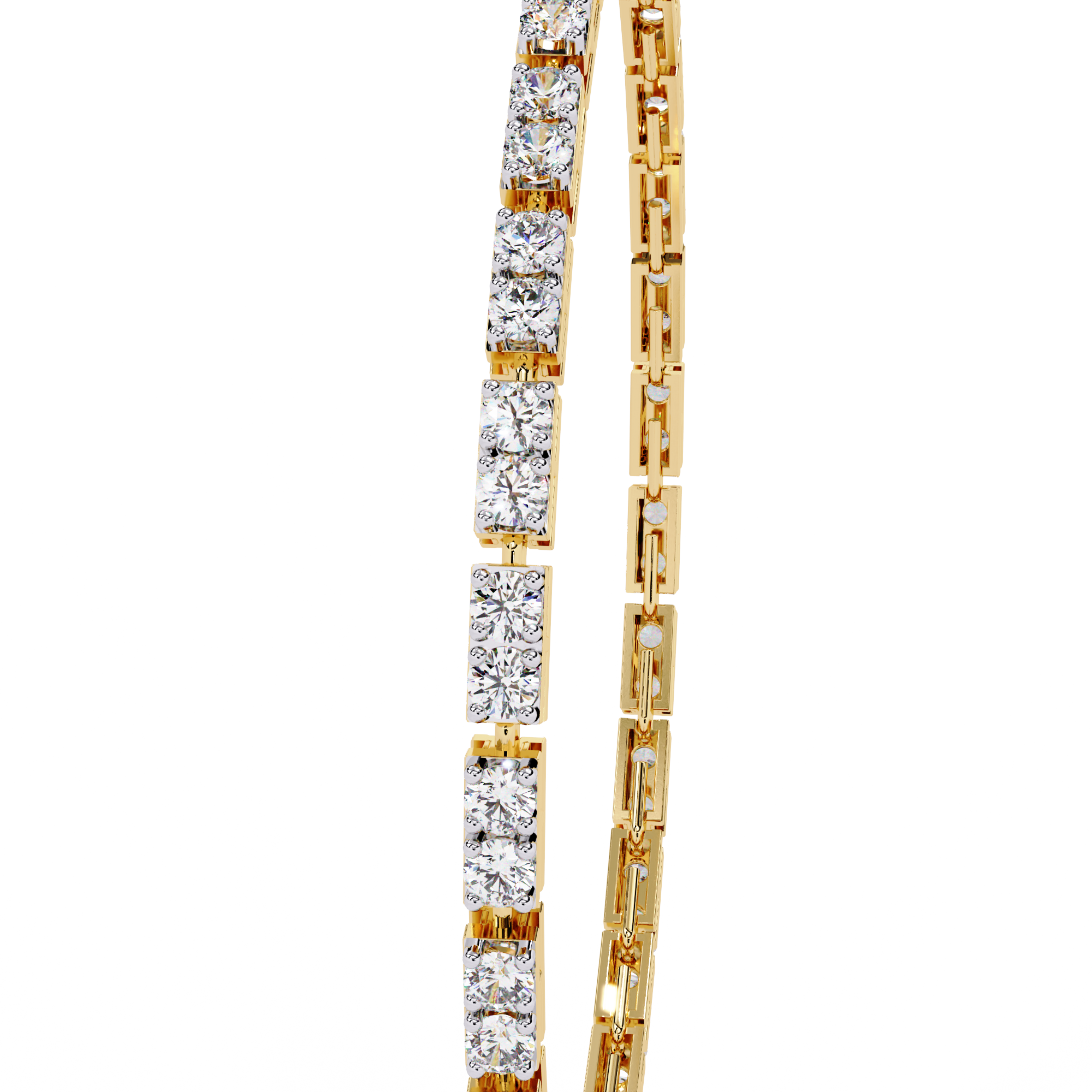 Round Lab Grown Diamond tennis bracelet