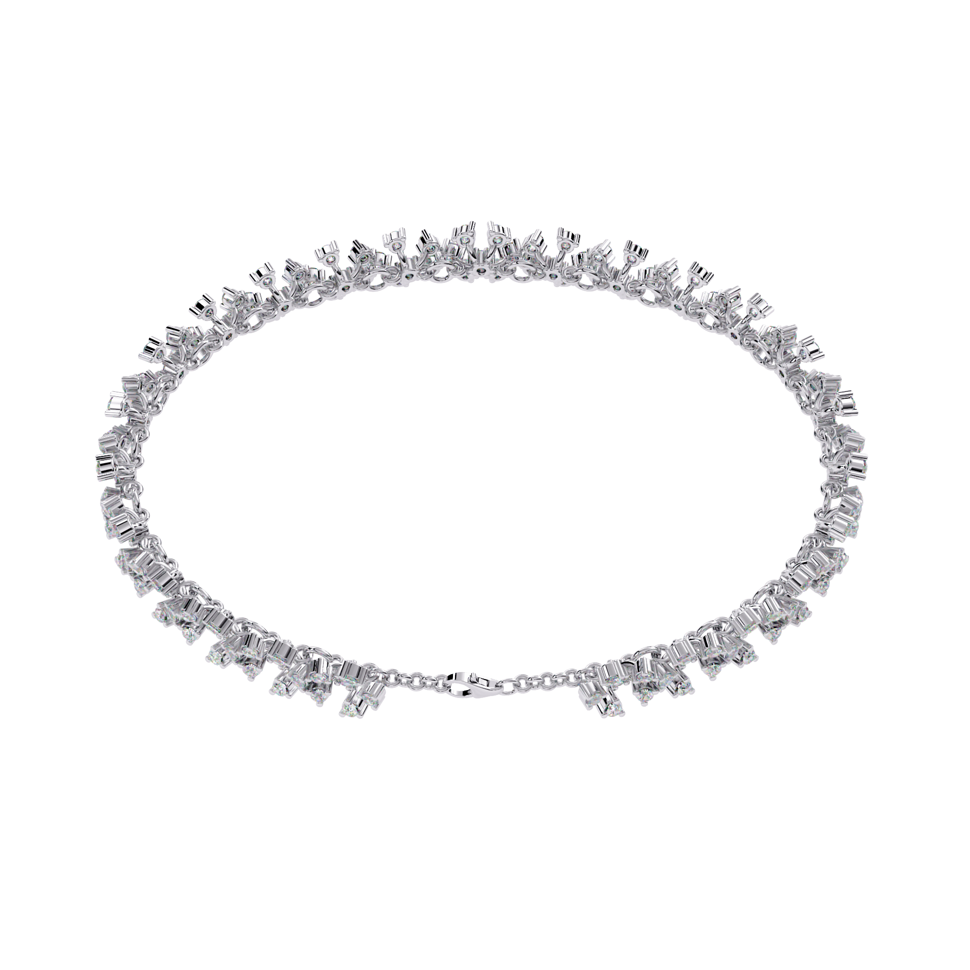Lab Grown Diamond Filigree Bracelet