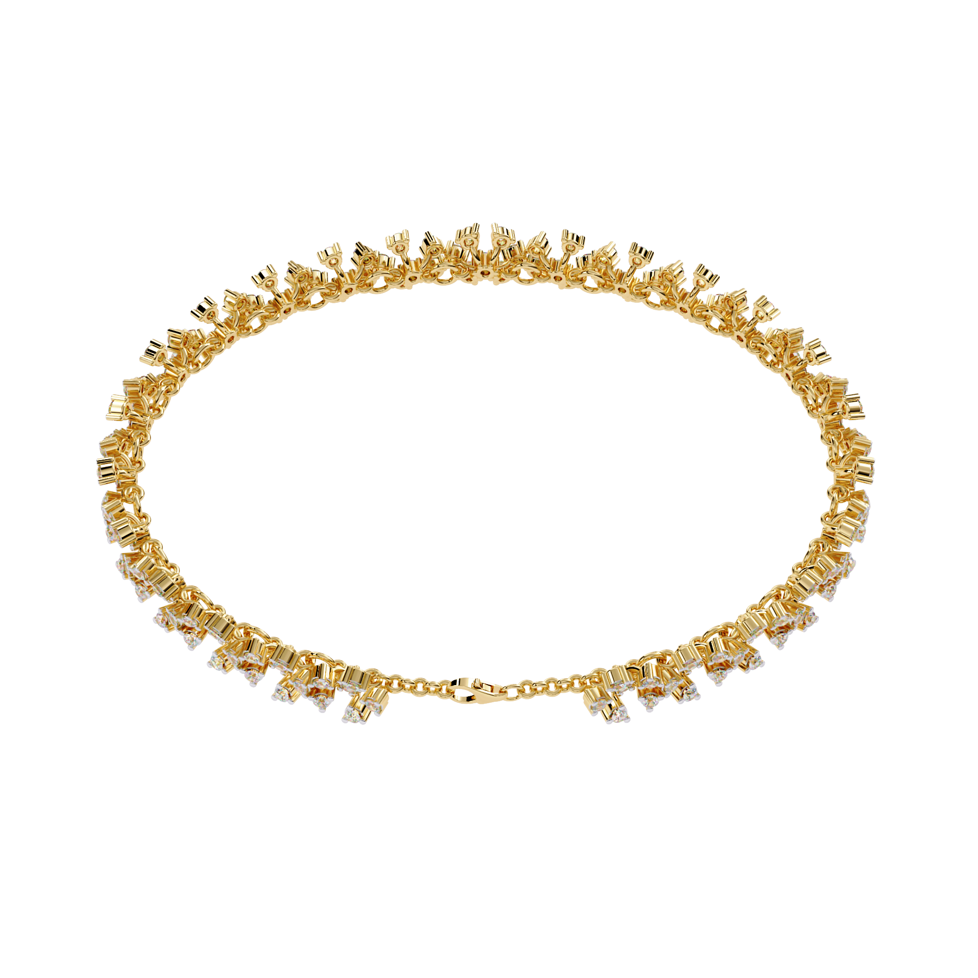 Lab Grown Diamond Filigree Bracelet
