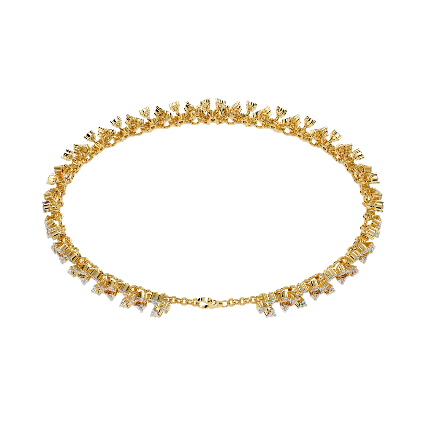 Lab Grown Diamond Filigree Bracelet