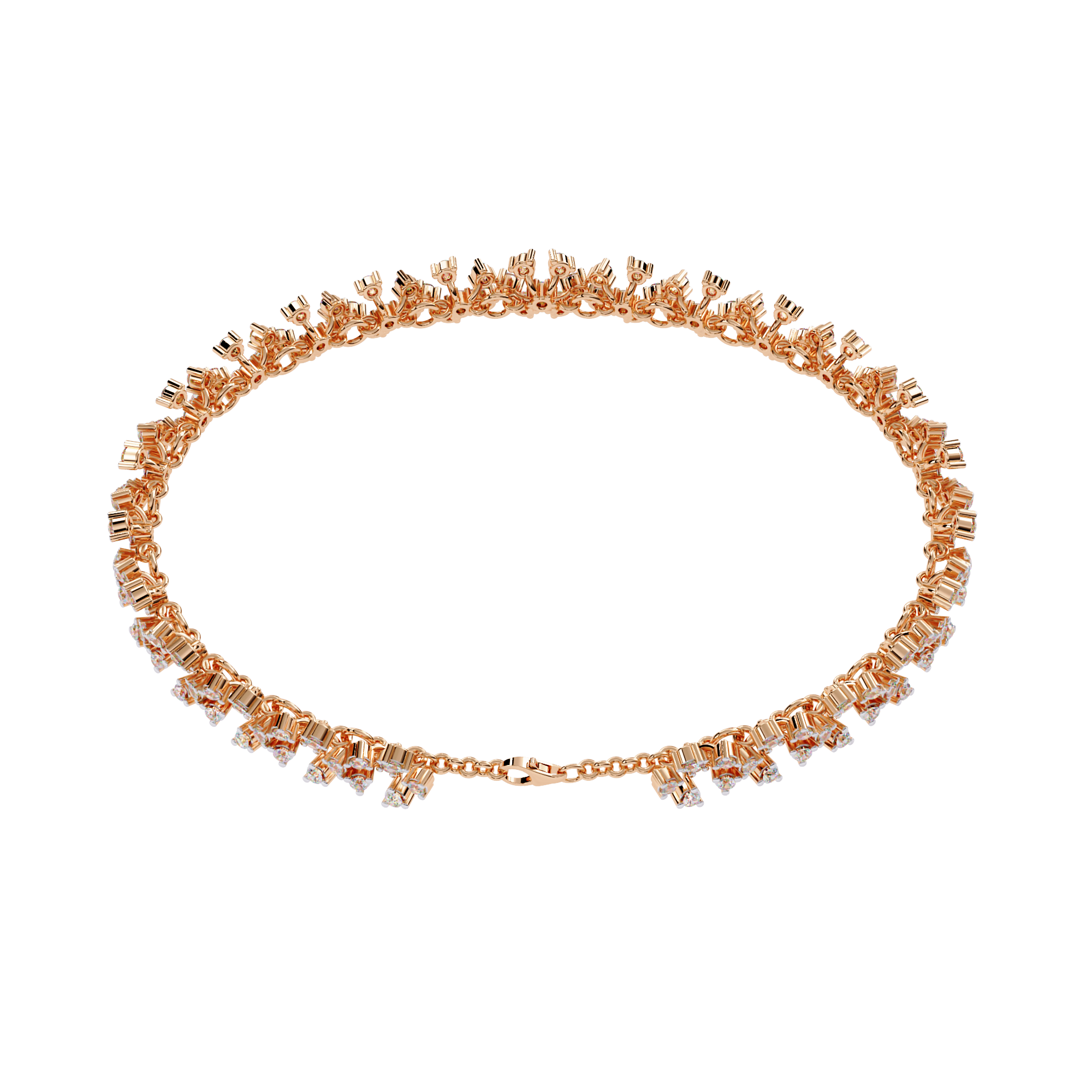 Lab Grown Diamond Filigree Bracelet